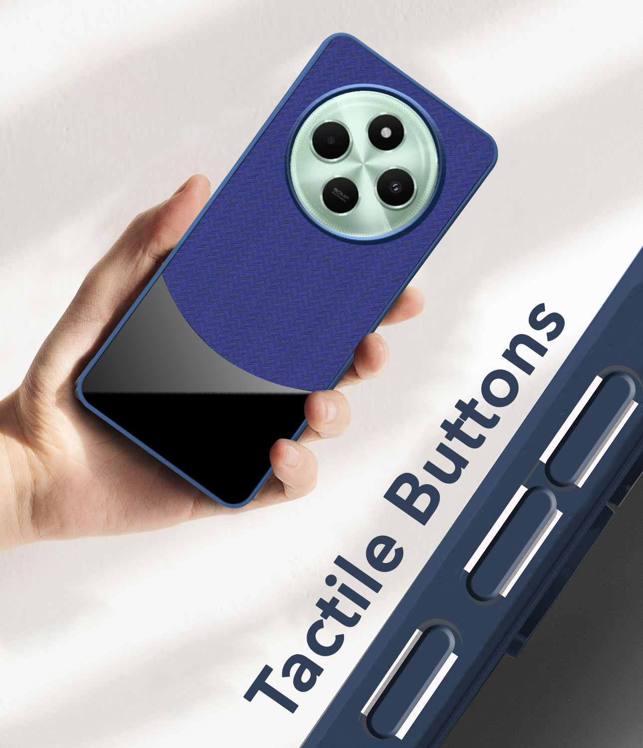 For Poco C75 | Poco M7 Silicone Finish Back Cover Case (Premium Minimalist Professional Feel | Camera Protection Bump)