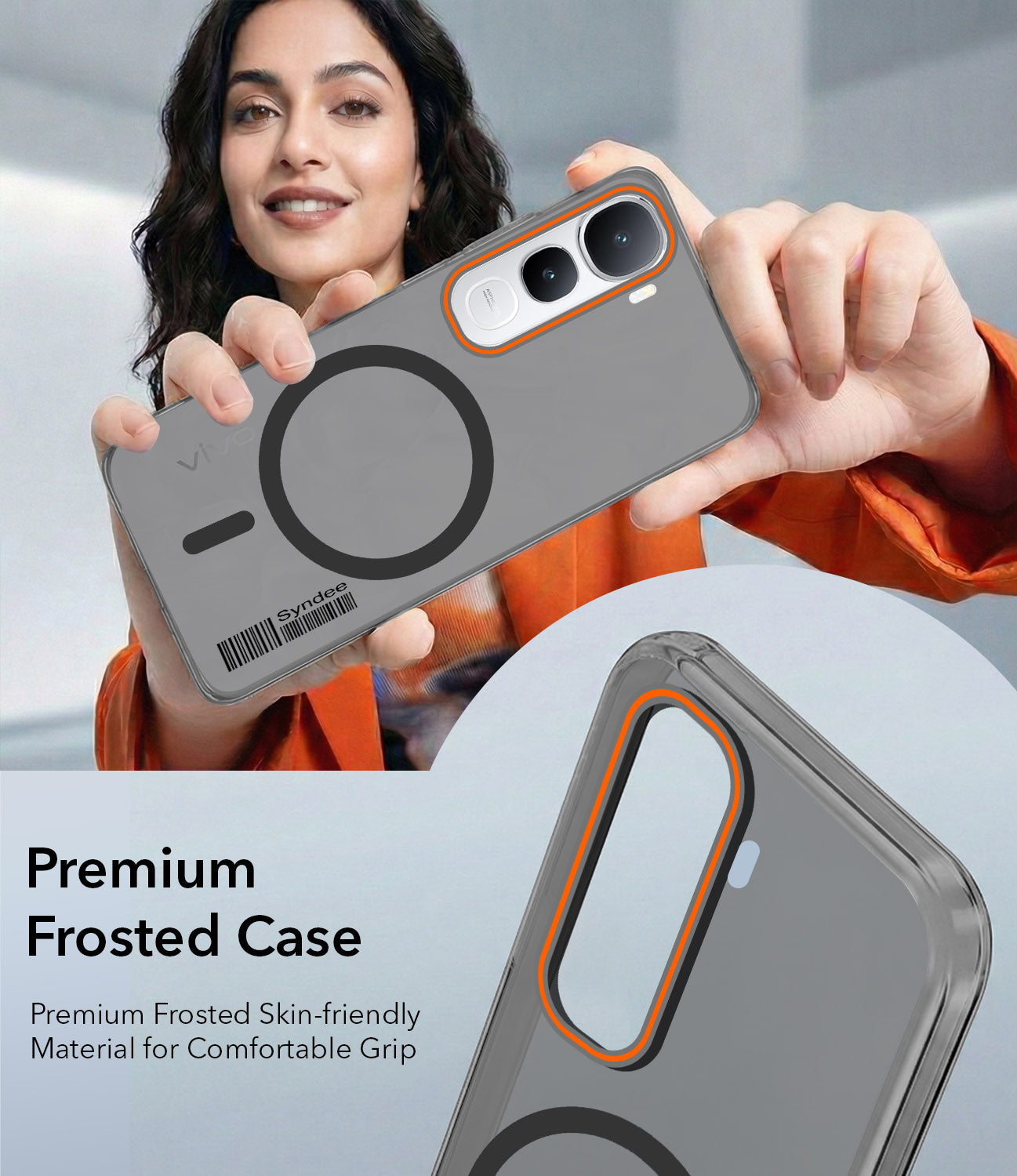 For Vivo Y400 Back Cover Case (Soft Touch | Camera Bump Protection | MagSafe Compatible | Matte Finish)