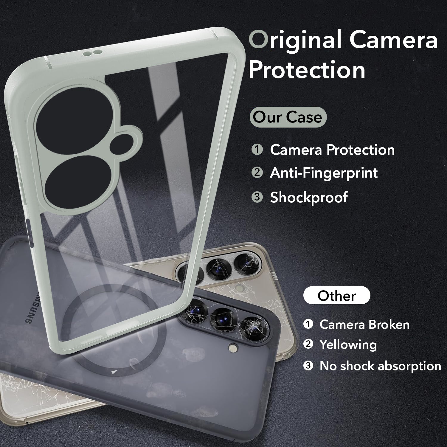 For Vivo Y27 Back Cover Case Ultra-Hybrid (Lifetime Anti Yellow | Anti Scratch | Crystal Clear Shockproof)
