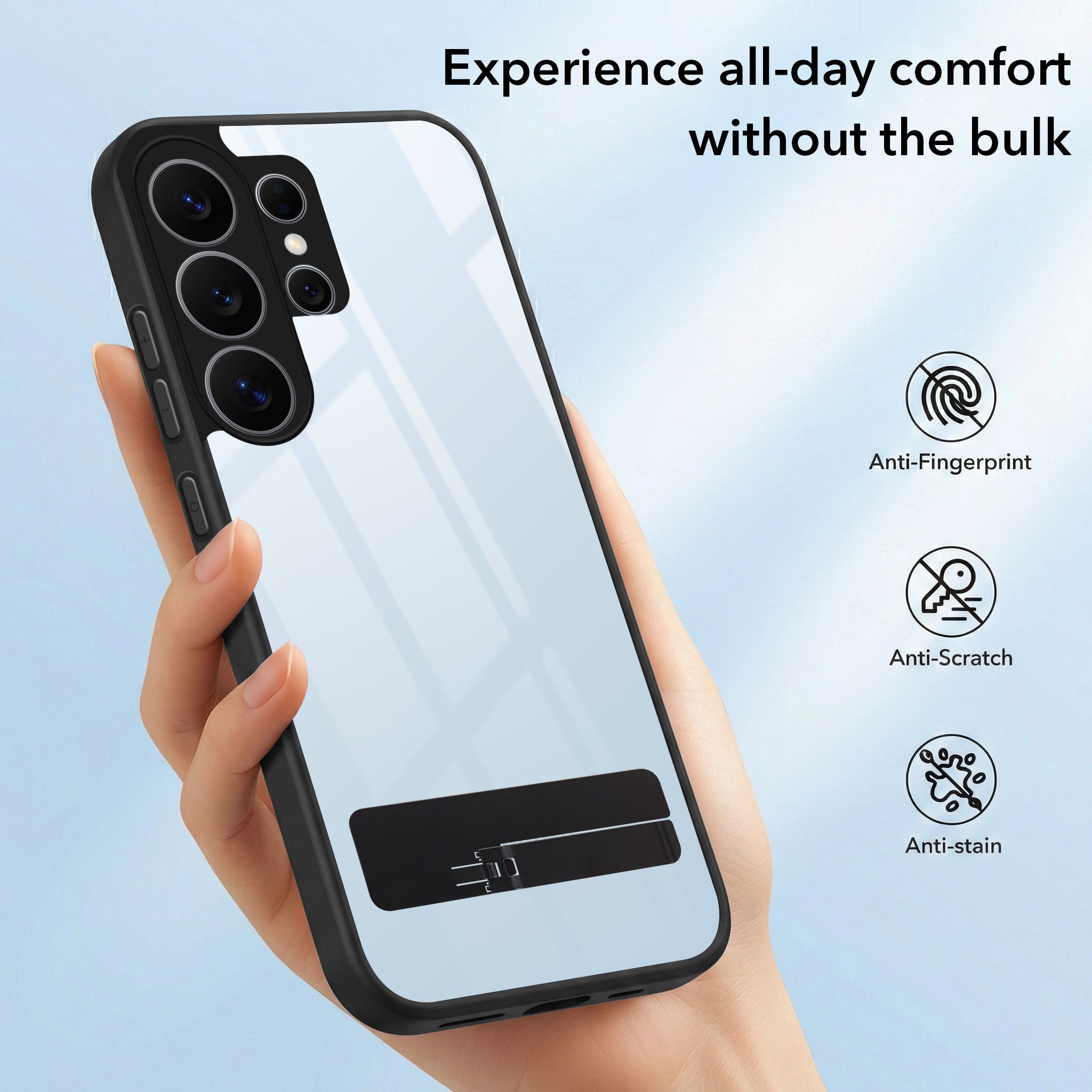 For Samsung Galaxy S26 Ultra Back Cover Case (Built-in Stand | Lifetime Anti Yellow | Kickstand Shockproof | Camera Protection | MagSafe Compatible)