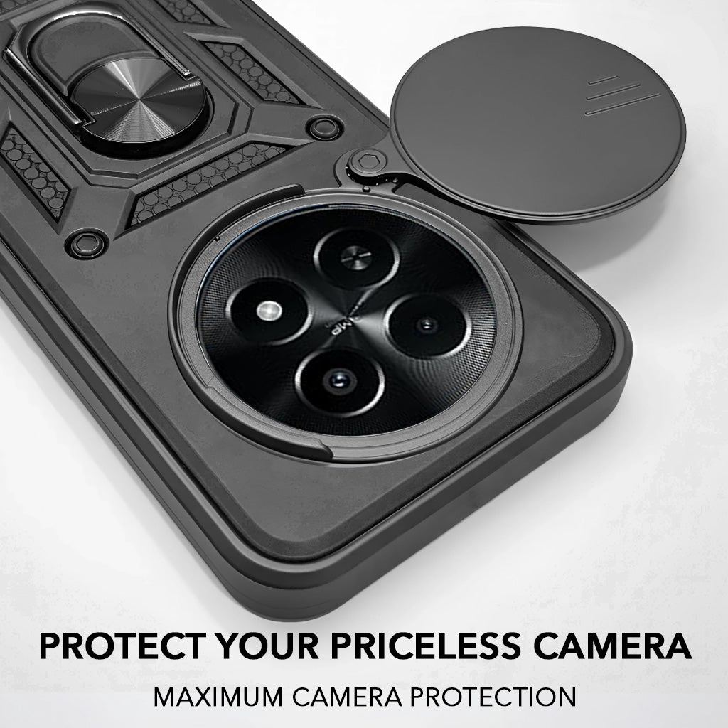 For Realme C65 5G Back Cover Case (Hybrid Dual Armor Polycarbonate)