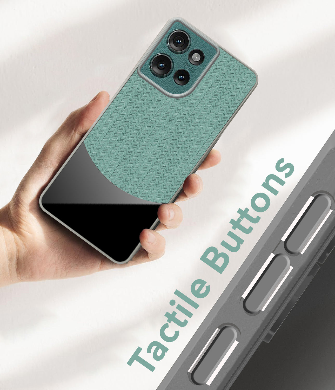 For Motorola Moto Edge 50 5G Silicone Finish Back Cover Case  (Premium Minimalist Professional Feel | Camera Protection Bump)