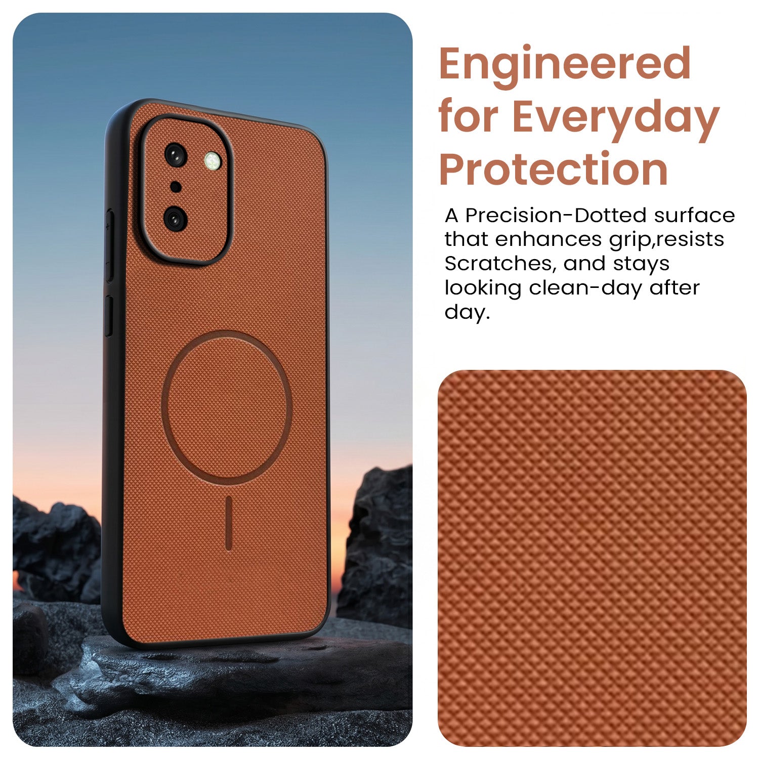For OnePlus 15R Back Cover Case PU Leather (Texture Grip Design | Professional Minimalist | Camera Protection | Soft and Flexible)