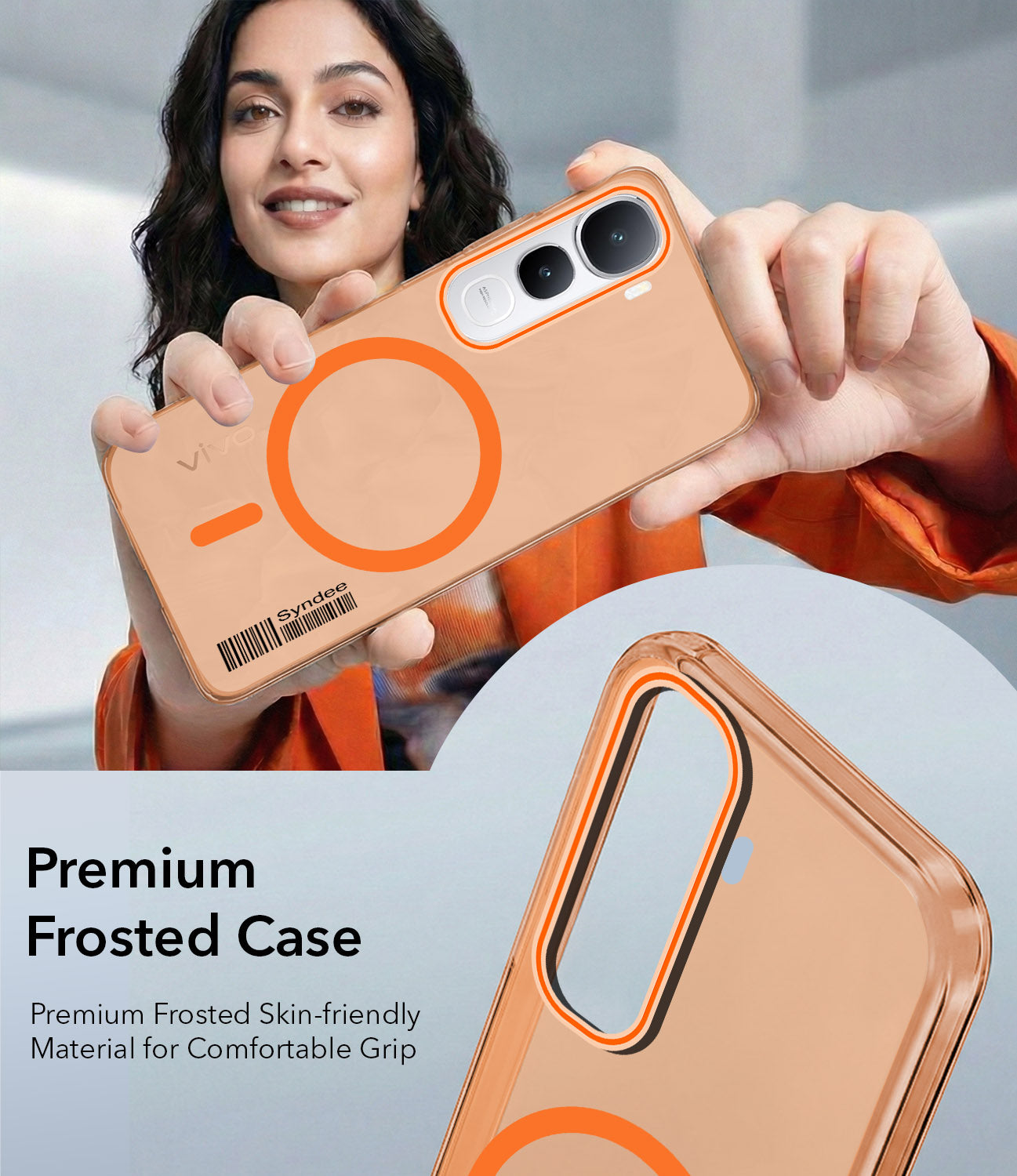 For Vivo Y400 Back Cover Case (Soft Touch | Camera Bump Protection | MagSafe Compatible | Matte Finish)