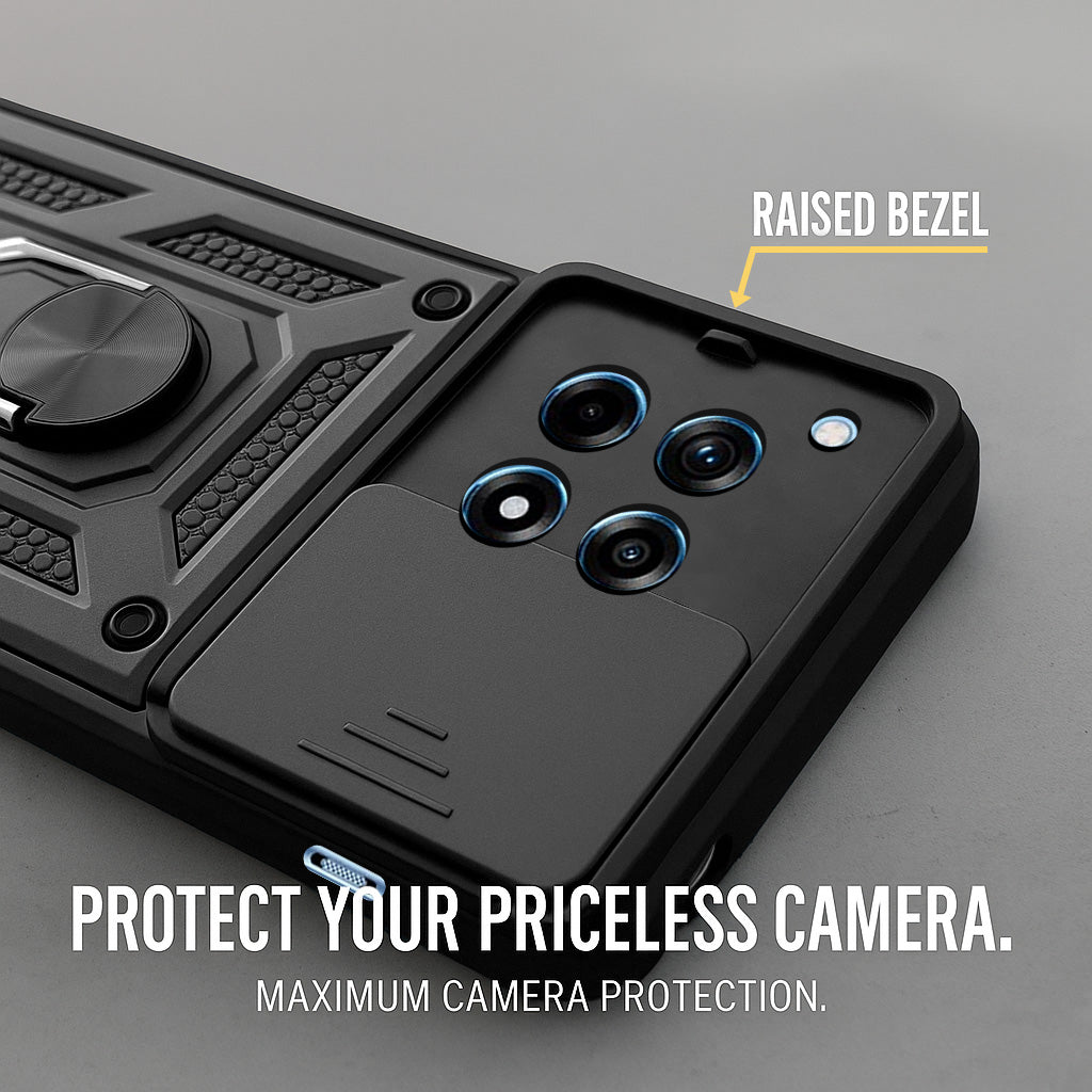 For OnePlus 12R 5G Back Cover Case (Hybrid Dual Armor Polycarbonate)