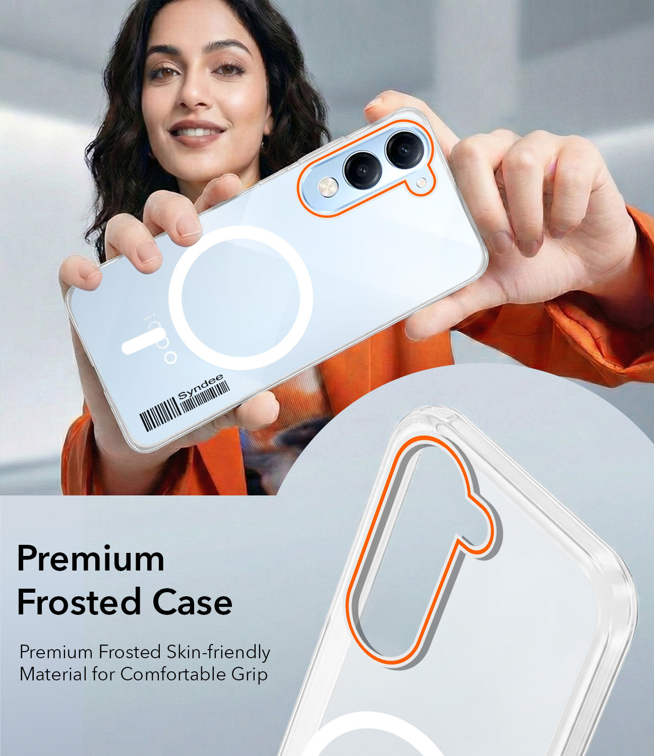 For Vivo iQOO Z10 Lite Back Cover Case (Soft Touch | Camera Bump Protection | MagSafe Compatible | Matte Finish)