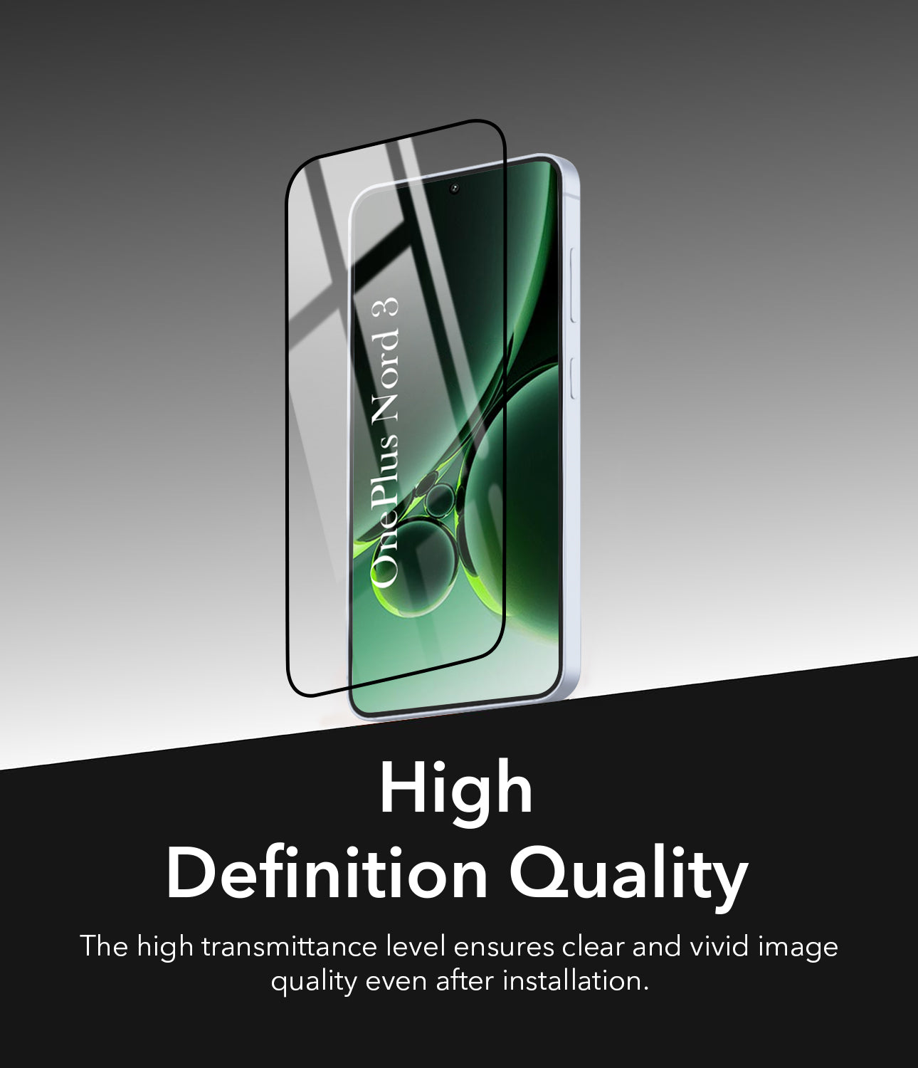 Tempered Glass For Oneplus Nord 3 Military-Grade Gorilla Screen Protector With Installation Kit | Shatterproof, Full Coverage, HD Clear, Scratch Resistant (Pack of 1)