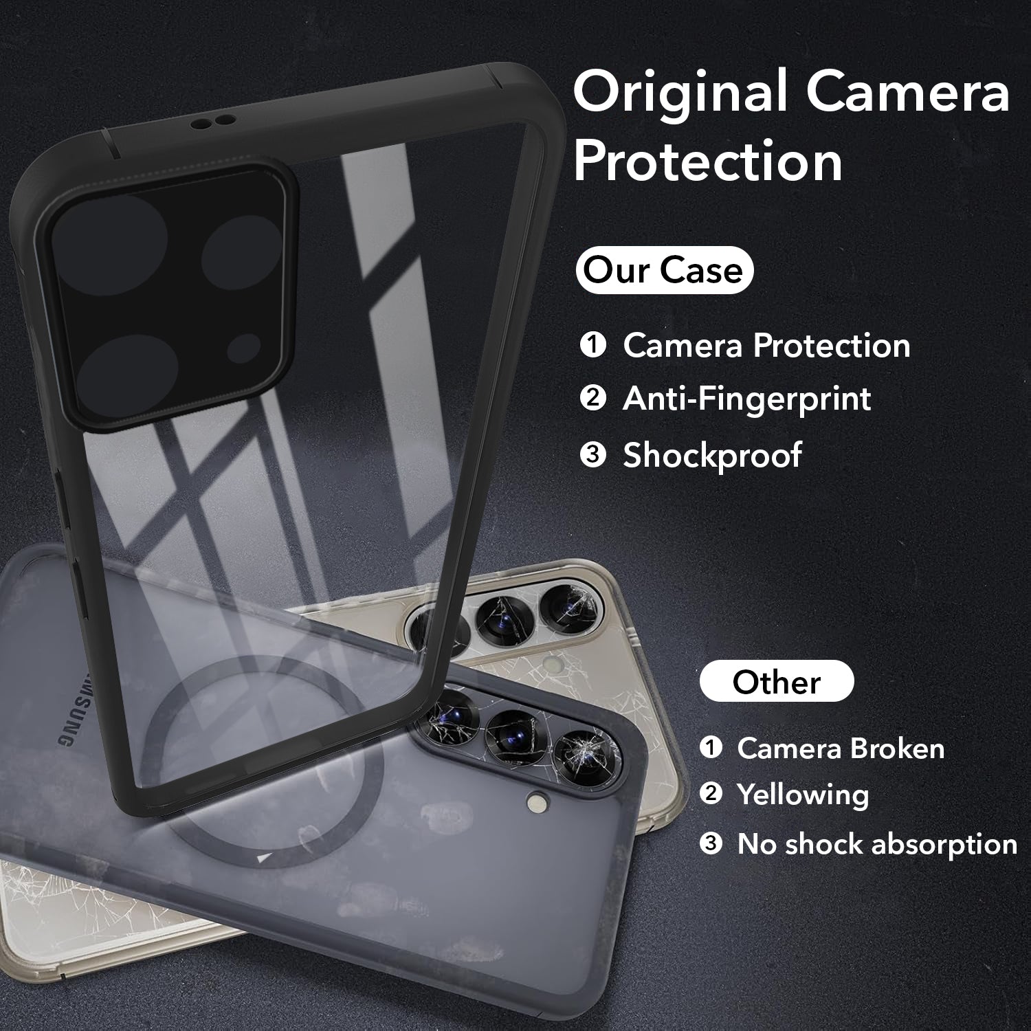 For Nothing Phone 3A Lite Back Cover Case Ultra-Hybrid (Lifetime Anti Yellow | Anti Scratch | Crystal Clear Shockproof)