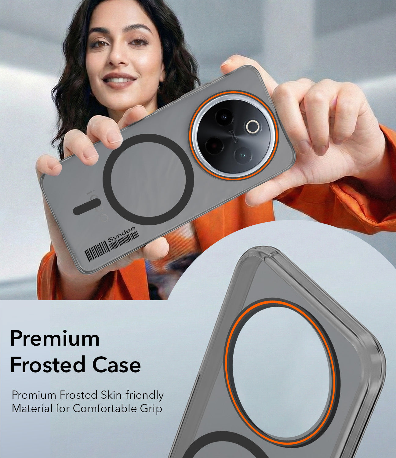 For Vivo iQOO Z10 Back Cover Case (Soft Touch | Camera Bump Protection | MagSafe Compatible | Matte Finish)
