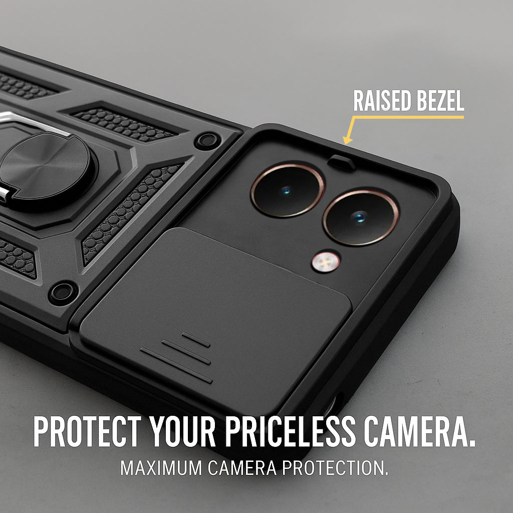 For Realme P3 Ultra Back Cover Case (Hybrid Dual Armor Polycarbonate)