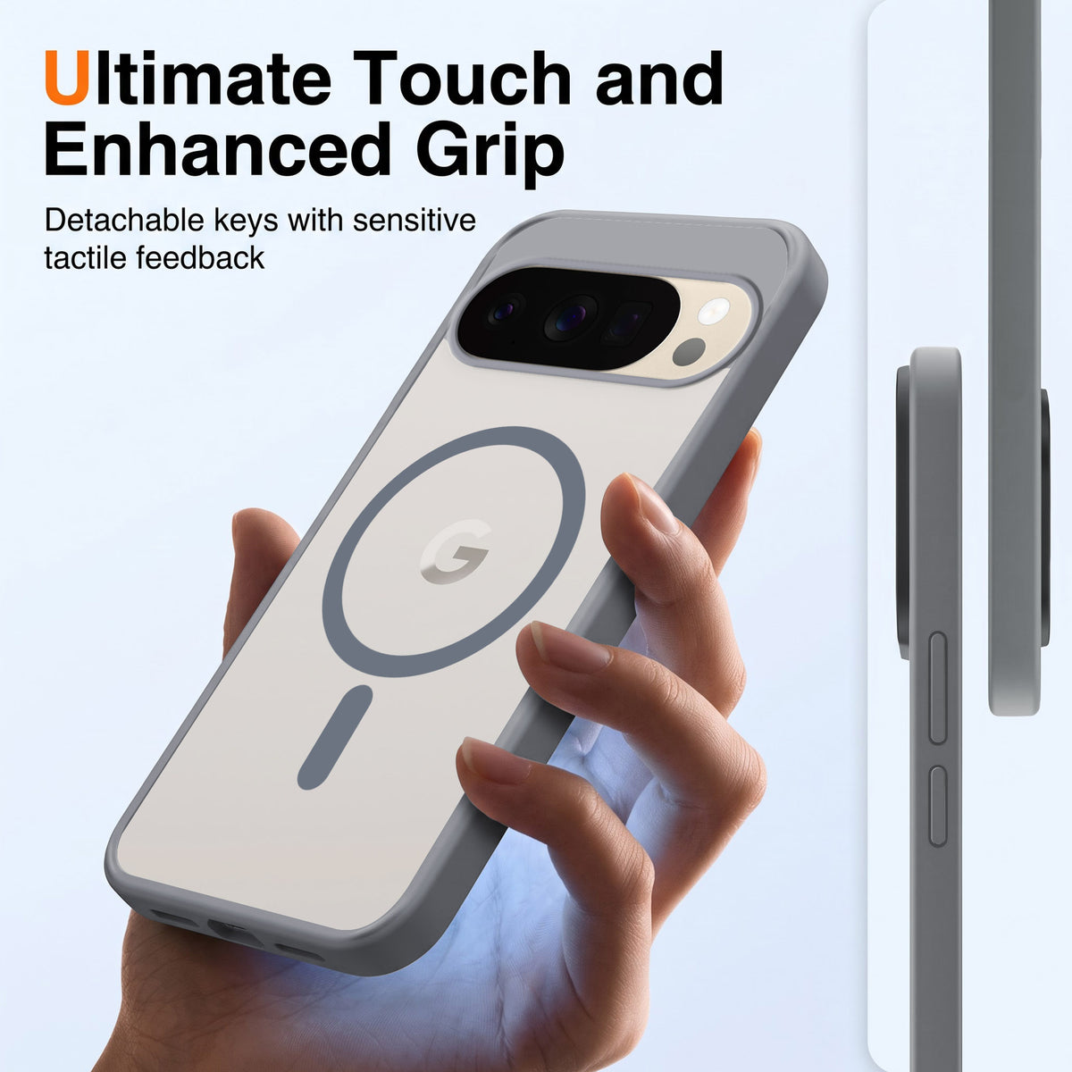 For Google Pixel 10 Pro Matte Finish Back Case Cover (MagSafe Compatible | Translucent Soft Touch | Slim and Unbreakable)