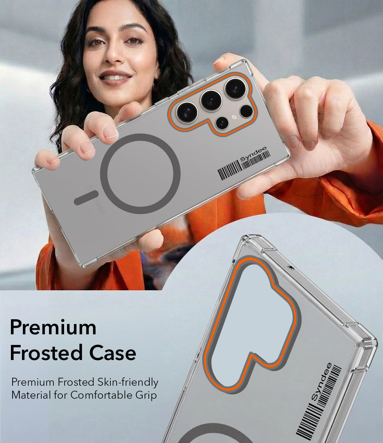 For Samsung Galaxy S24 Ultra Back Cover Case (Soft Touch | Camera Bump Protection | MagSafe Compatible | Matte Finish)