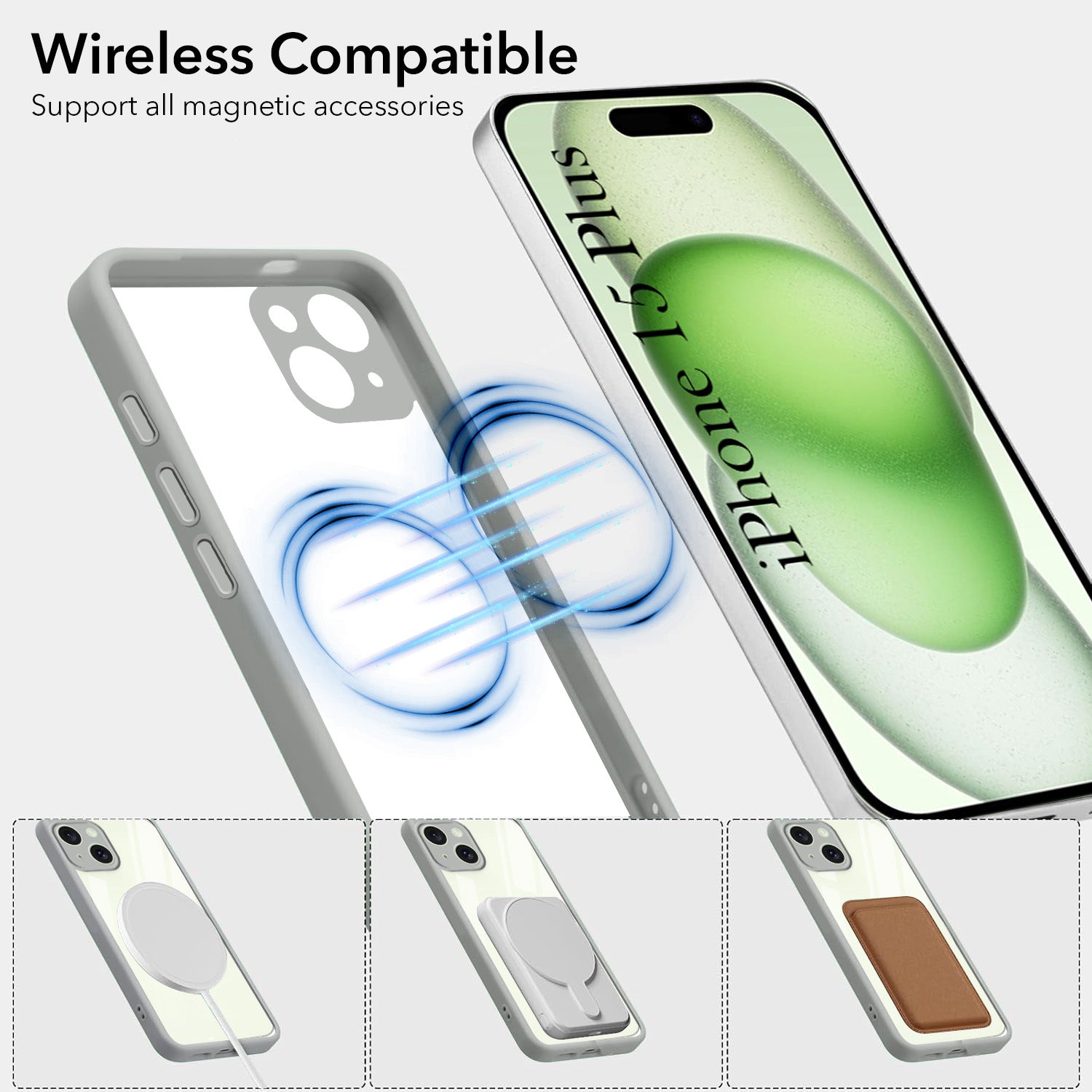 For Apple iPhone 15 Plus Back Cover Case Ultra-Hybrid (Lifetime Anti Yellow | Anti Scratch | Crystal Clear Shockproof)