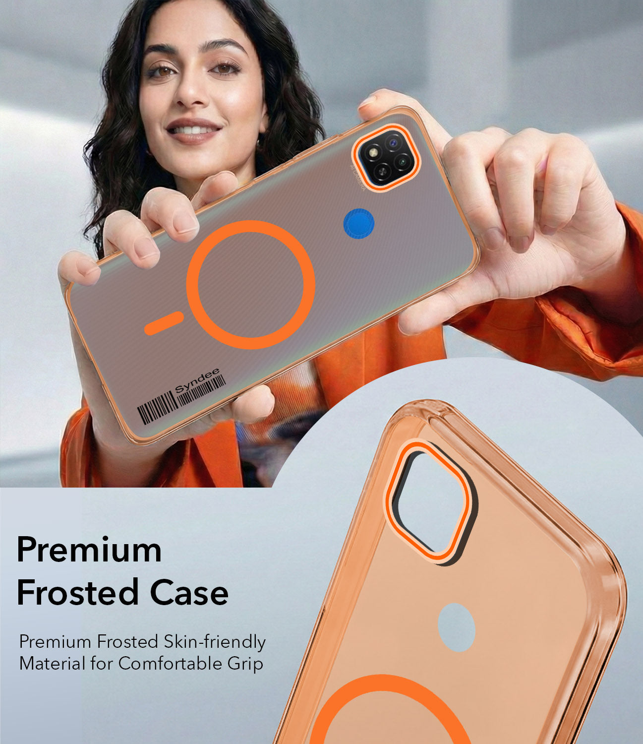 For Redmi 9C Back Cover Case (Soft Touch | Camera Bump Protection | MagSafe Compatible | Matte Finish)