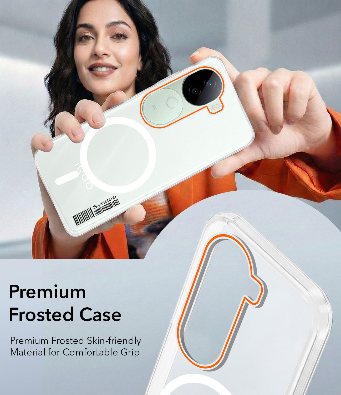 For Vivo iQOO Z9s Back Cover Case (Soft Touch | Camera Bump Protection | MagSafe Compatible | Matte Finish)
