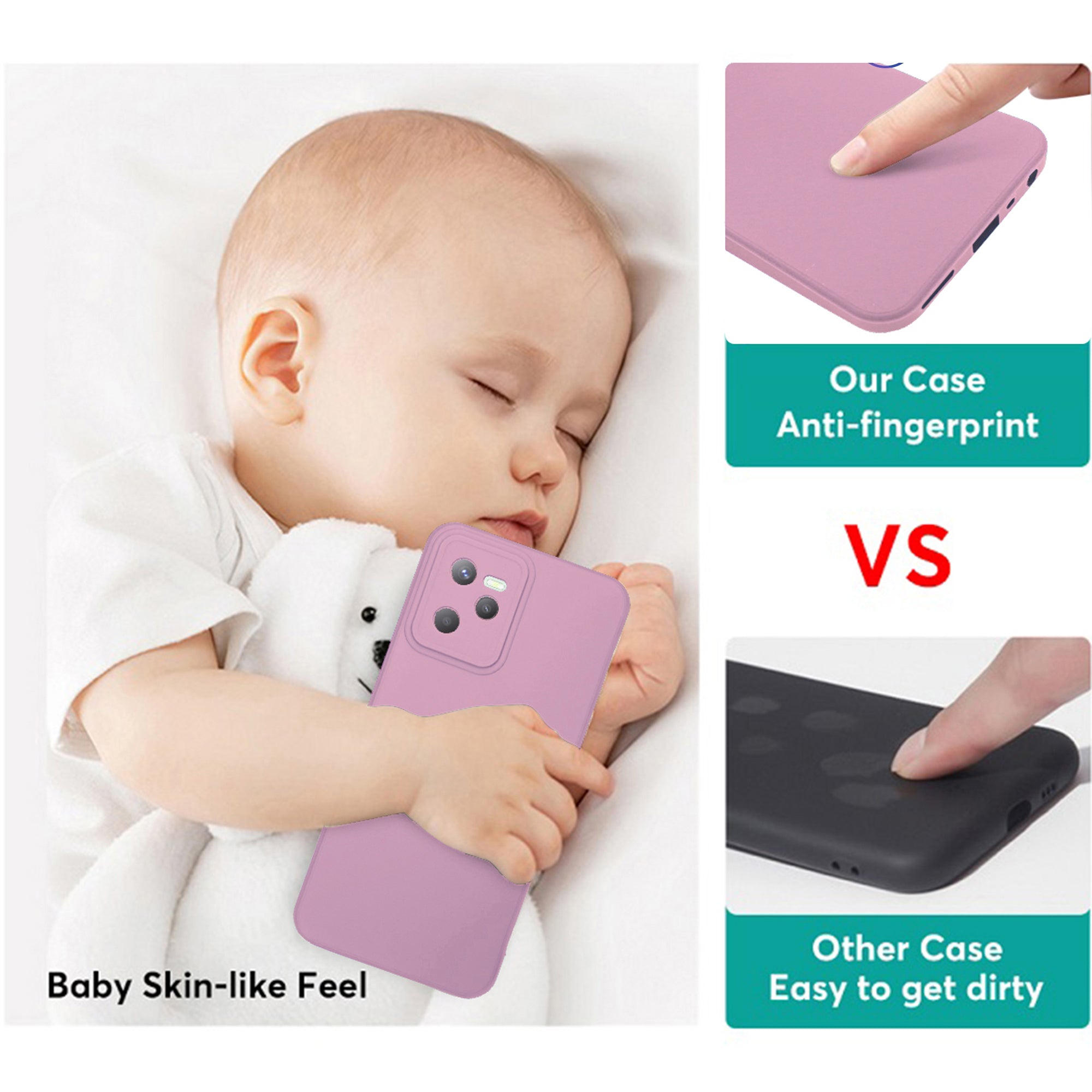 For Motorola Moto Edge 70 Back Cover Case (Matte Finish Silicone with Inside Fiber cloth)