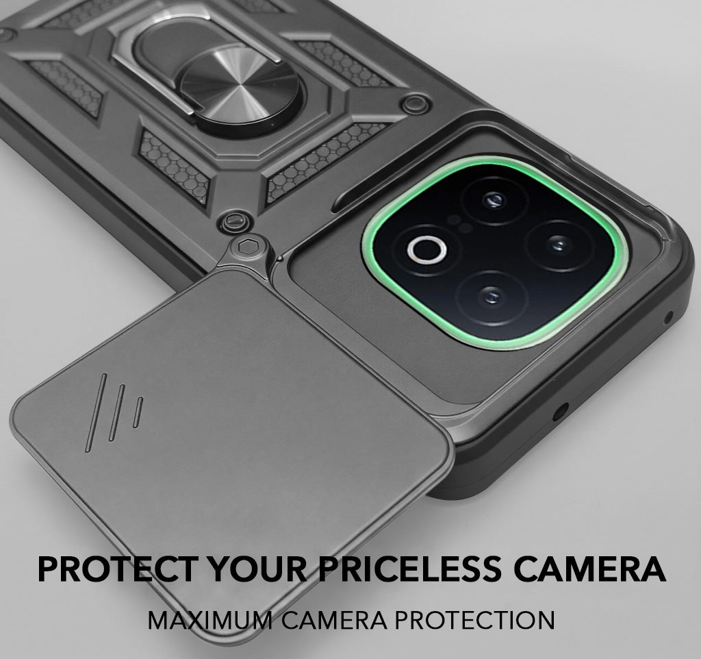 For Vivo iQOO 13 Back Cover Case (Hybrid Dual Armor Polycarbonate)