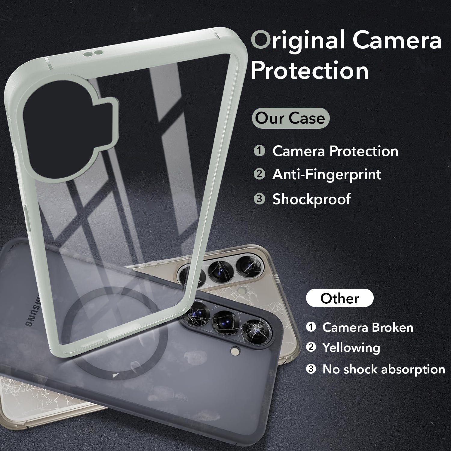 For Nothing Phone 1 Back Cover Case Ultra-Hybrid (Lifetime Anti Yellow | Anti Scratch | Crystal Clear Shockproof)