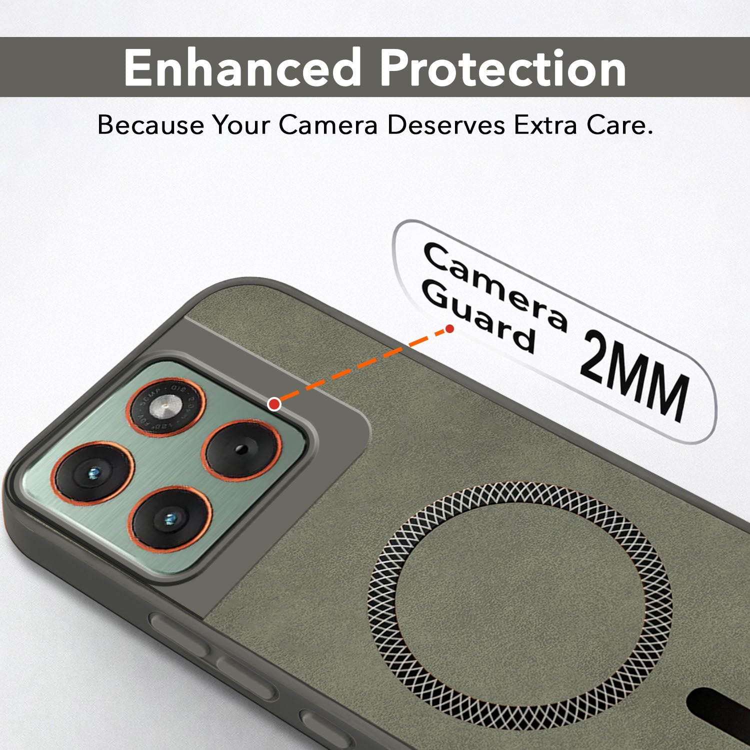 For Motorola Moto Edge 70 Back Case Cove Leather Finish (MagSafe Compatible Wireless Charging | Soft Touch | Camera Bump Protection)