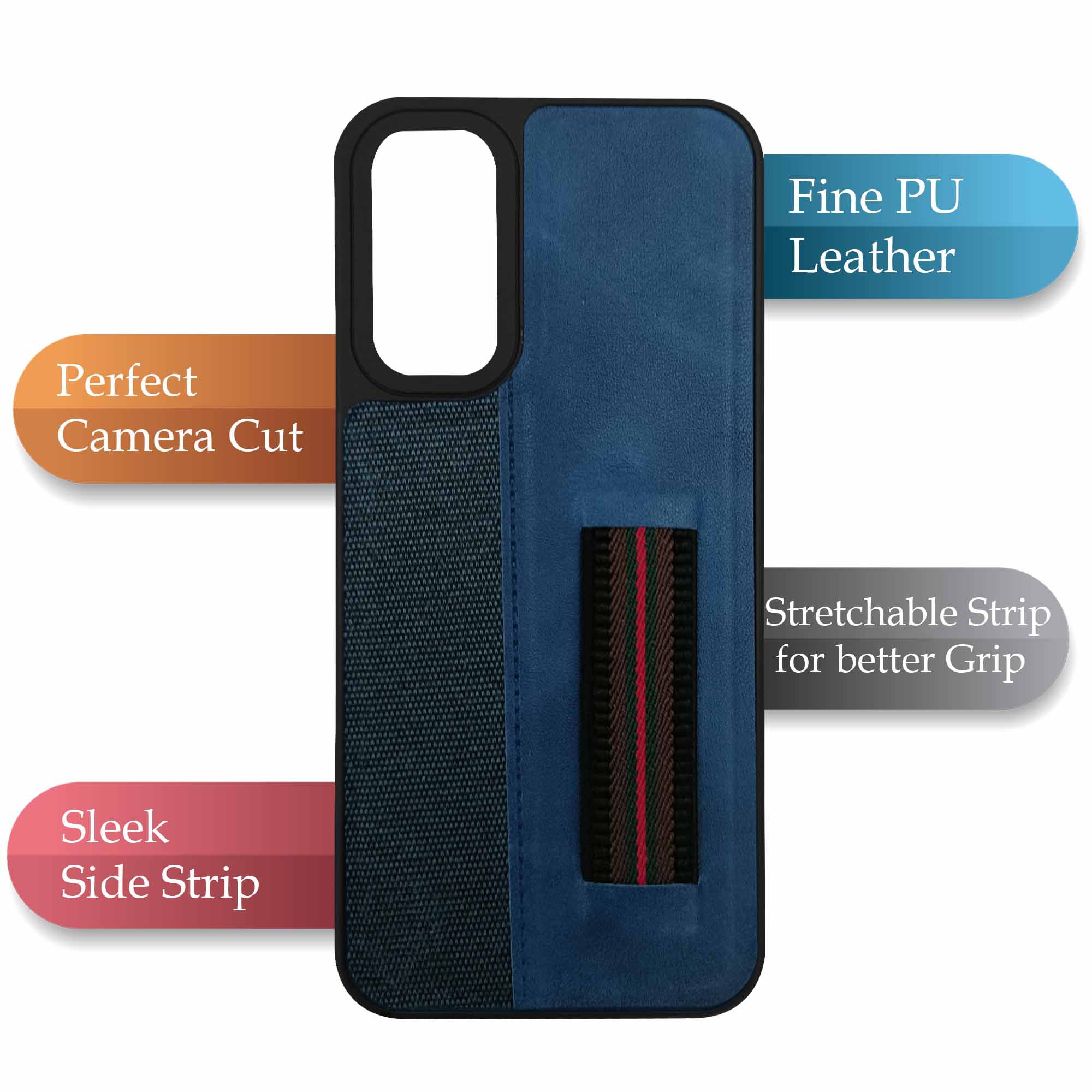 For Oppo A3 Pro 5G Back Cover Case ( Professional PU Leather | Strip Chain Holder Socket)