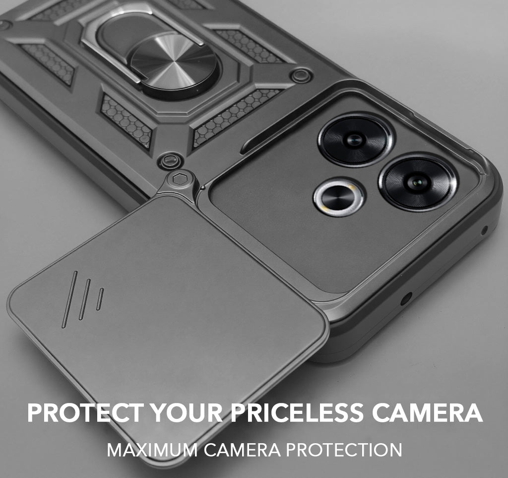 For Xiaomi Poco F6 5G Back Cover Case (Hybrid Dual Armor Polycarbonate)