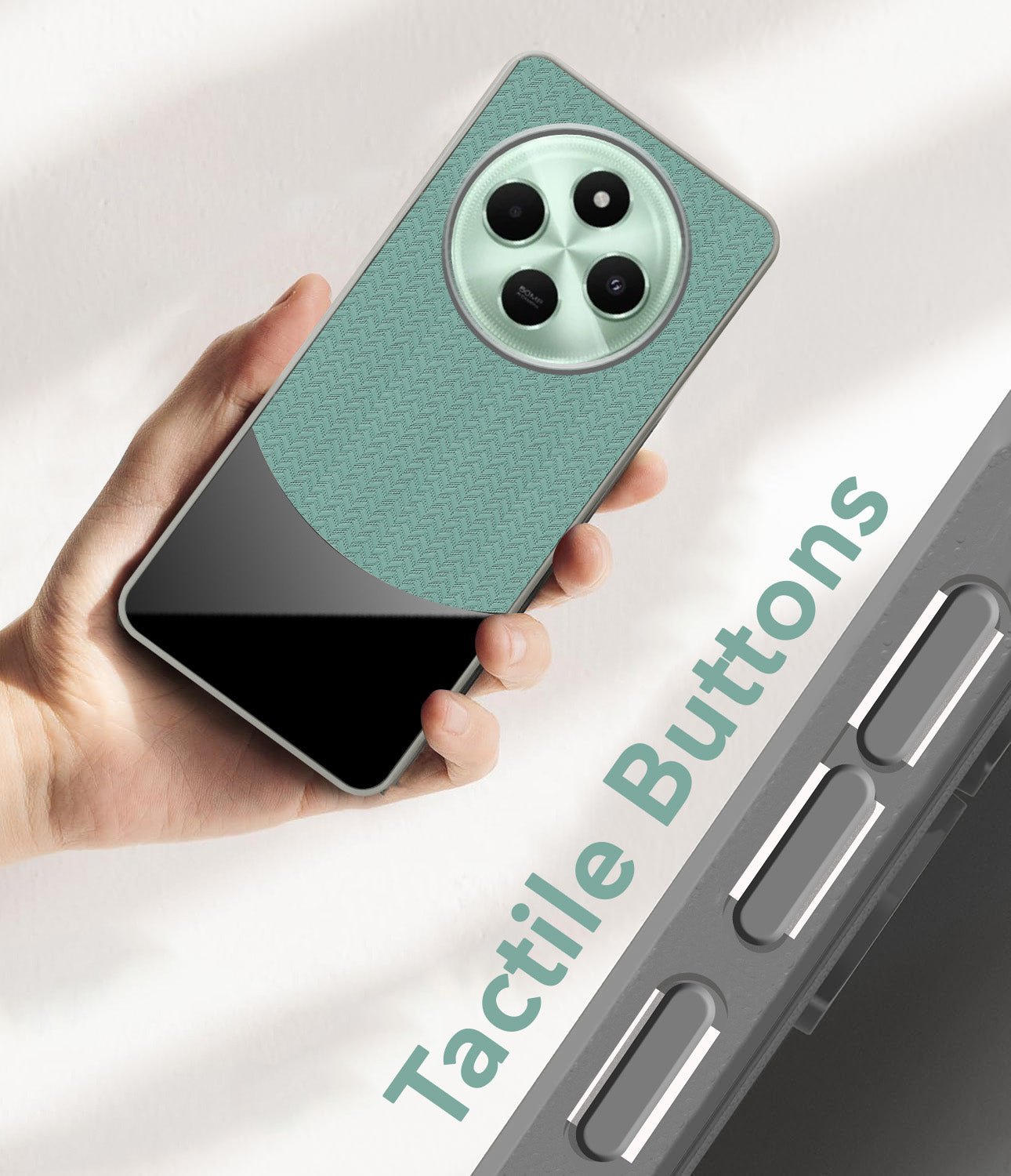 For Poco C75 | Poco M7 Silicone Finish Back Cover Case (Premium Minimalist Professional Feel | Camera Protection Bump)