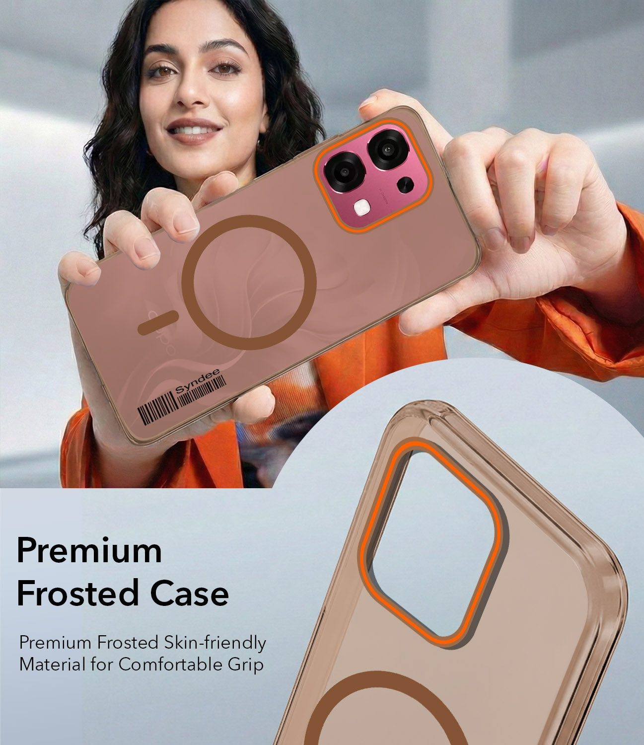 For Oppo F31 5G | Oppo F33 5G Back Cover Case (Soft Touch | Camera Bump Protection | MagSafe Compatible | Matte Finish)