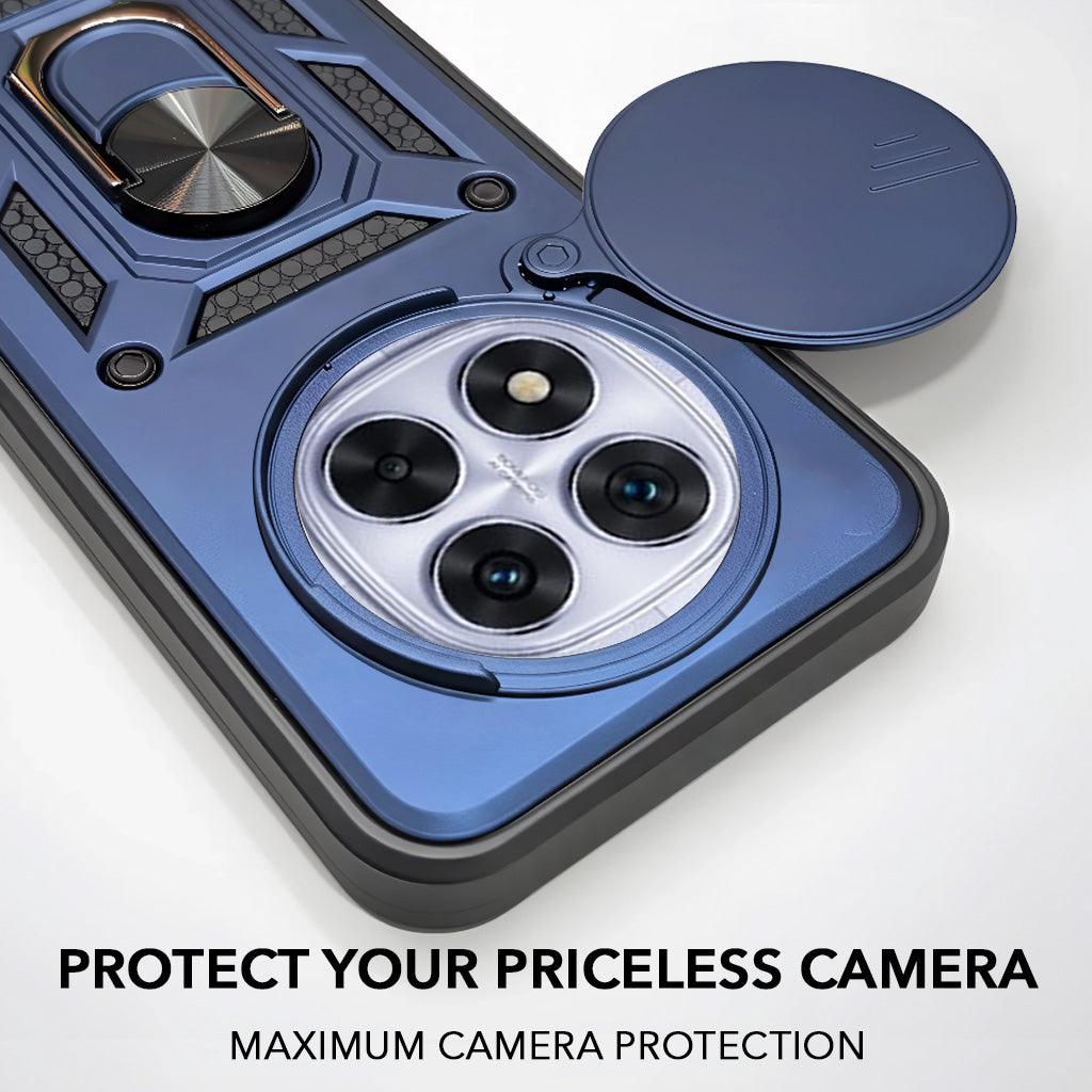 For Redmi Note 14 Pro Back Cover Case (Hybrid Dual Armor Polycarbonate)