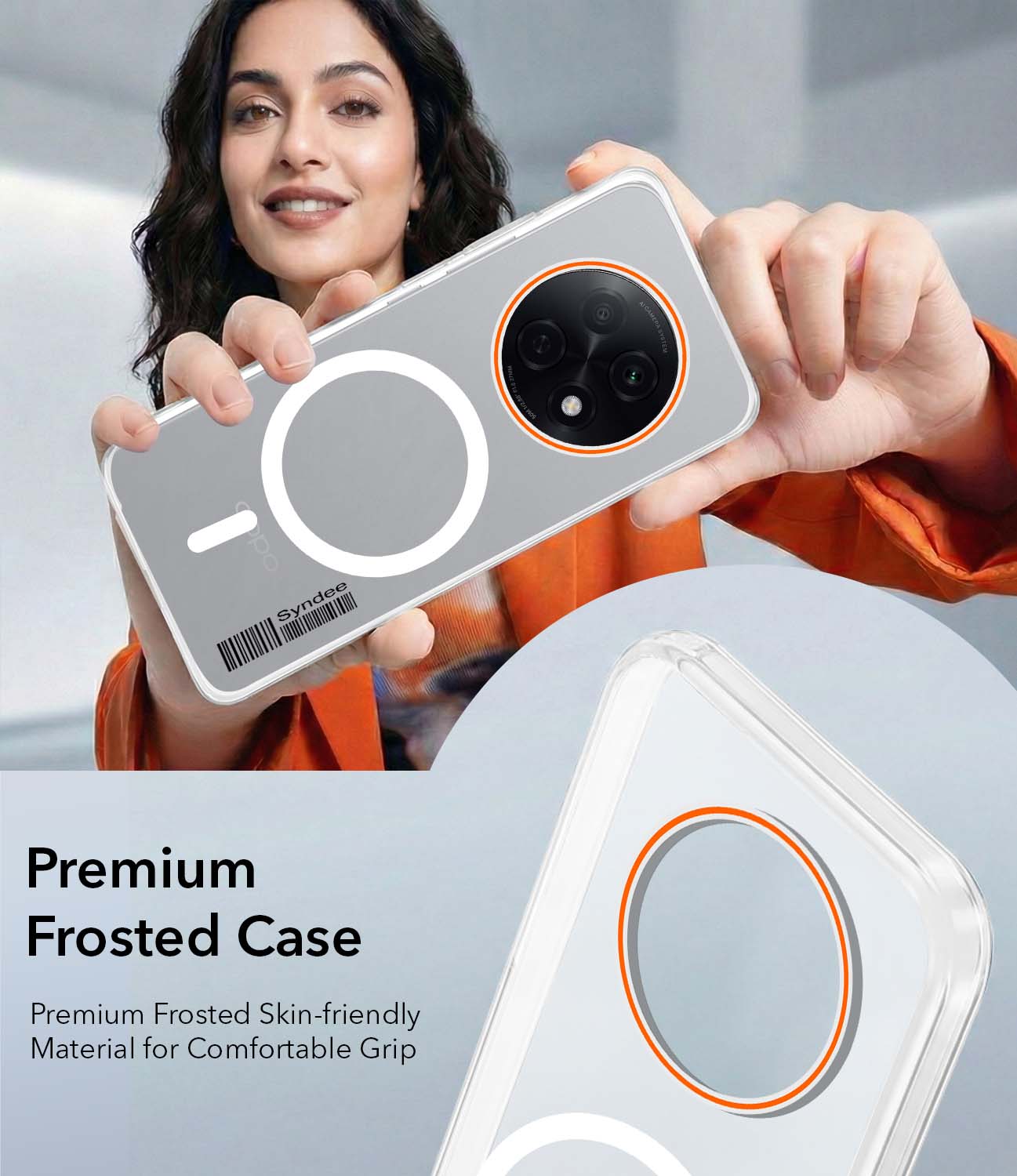 For Oppo F29 Pro Back Cover Case (Soft Touch | Camera Bump Protection | MagSafe Compatible | Matte Finish)
