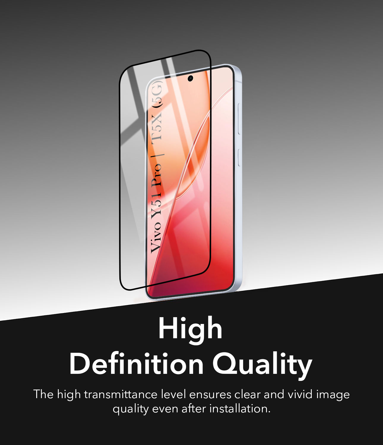 (Pack of 2) Tempered Glass For Vivo Y51 Pro 5G | Vivo T5x Military-Grade Gorilla Screen Protector (Shatterproof HD Clarity | Oleophobic Coating | 3D Precision Cut)