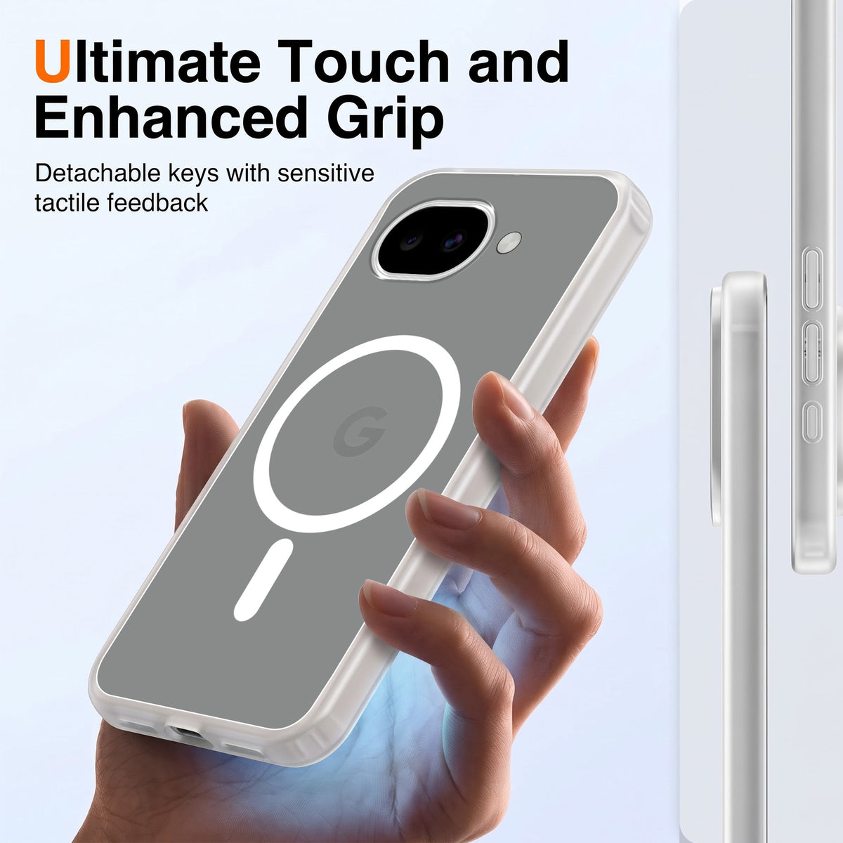 For Google Pixel 10a Matte Finish Back Case Cover (MagSafe Compatible | Translucent Soft Touch | Slim and Unbreakable)