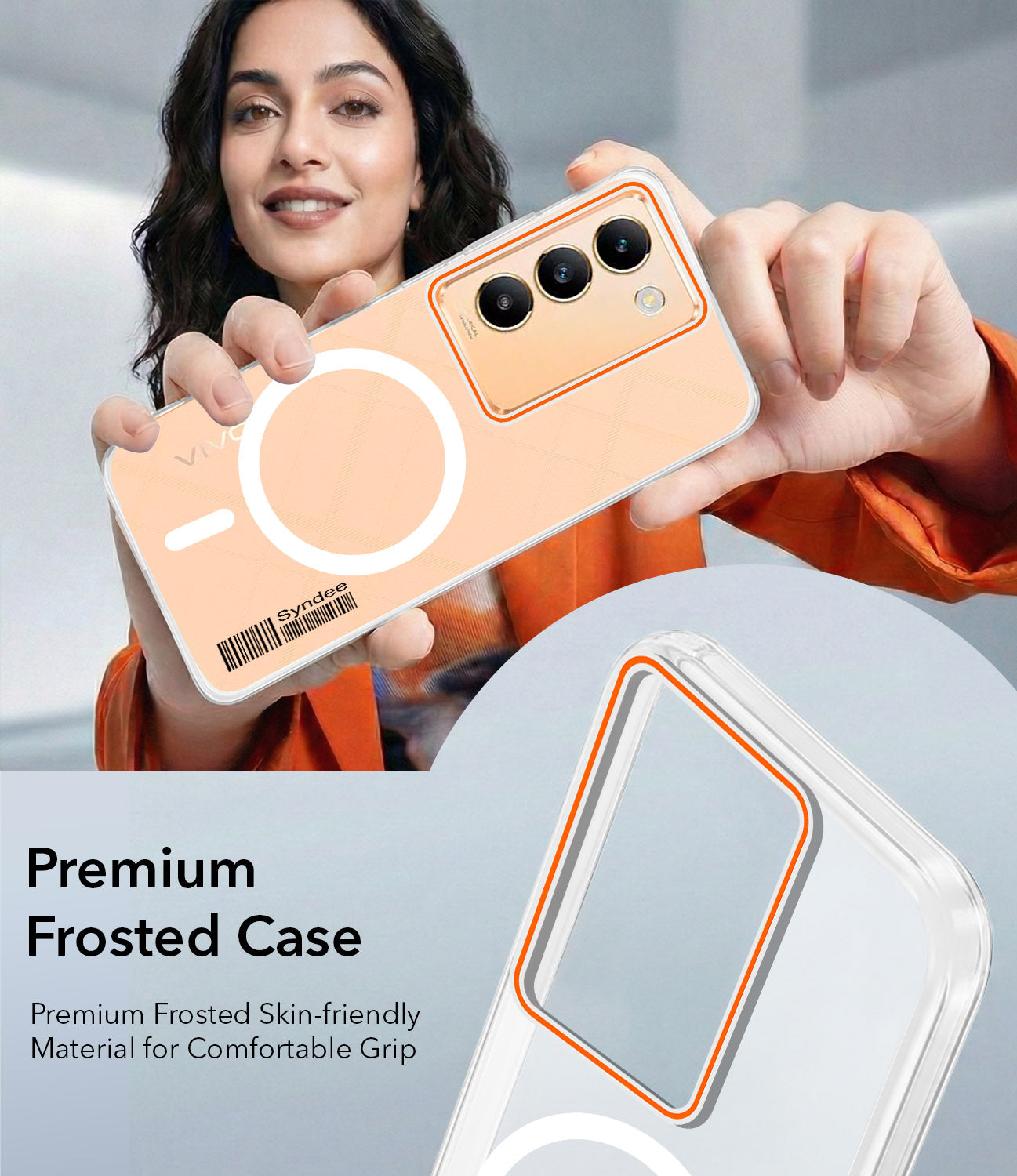 For Vivo Y200e Back Cover Case (Soft Touch | Camera Bump Protection | MagSafe Compatible | Matte Finish)