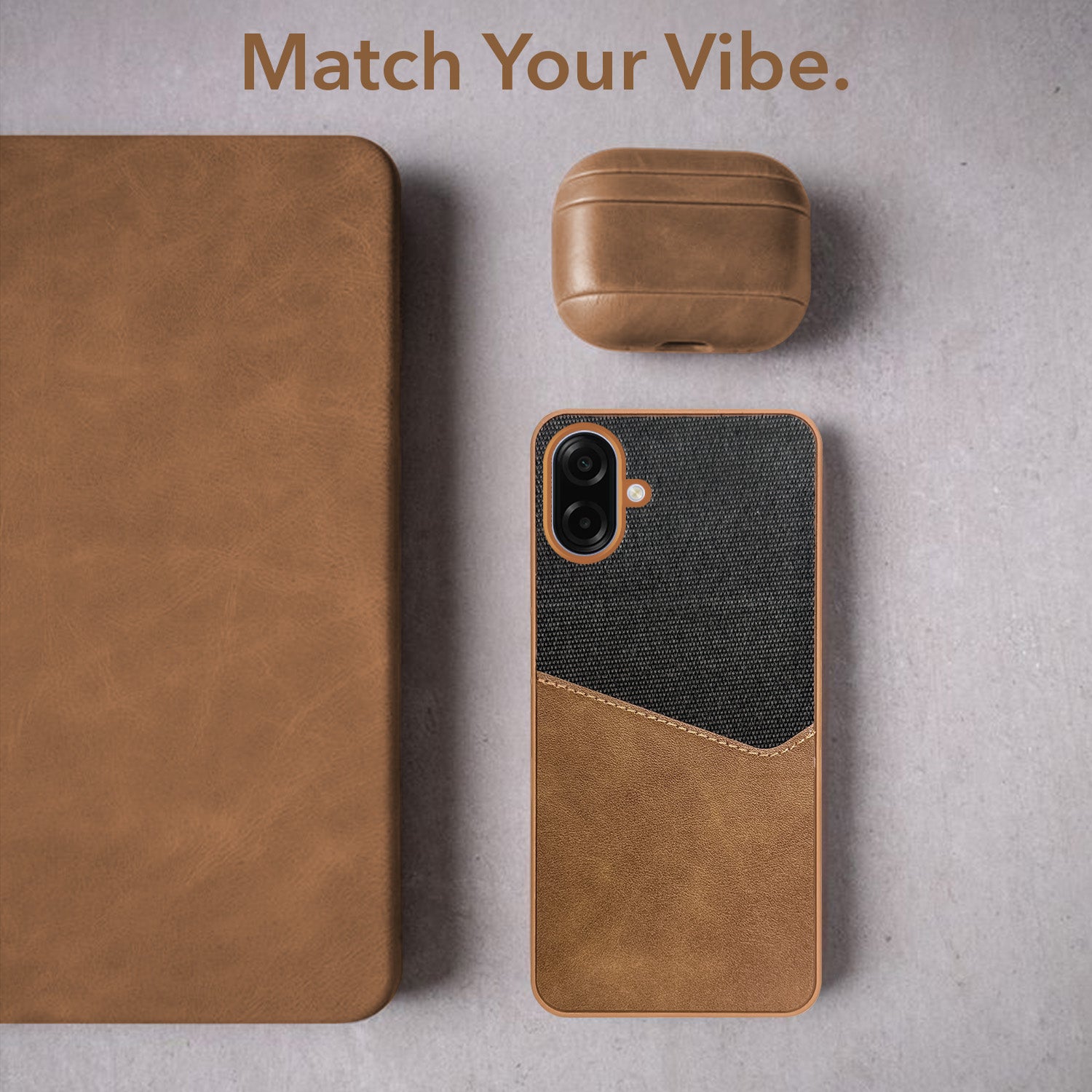 For Samsung Galaxy A07 5G Back Cover Case (Dual PU Leather Stitch | Professional Minimalist | Soft and Flexible)