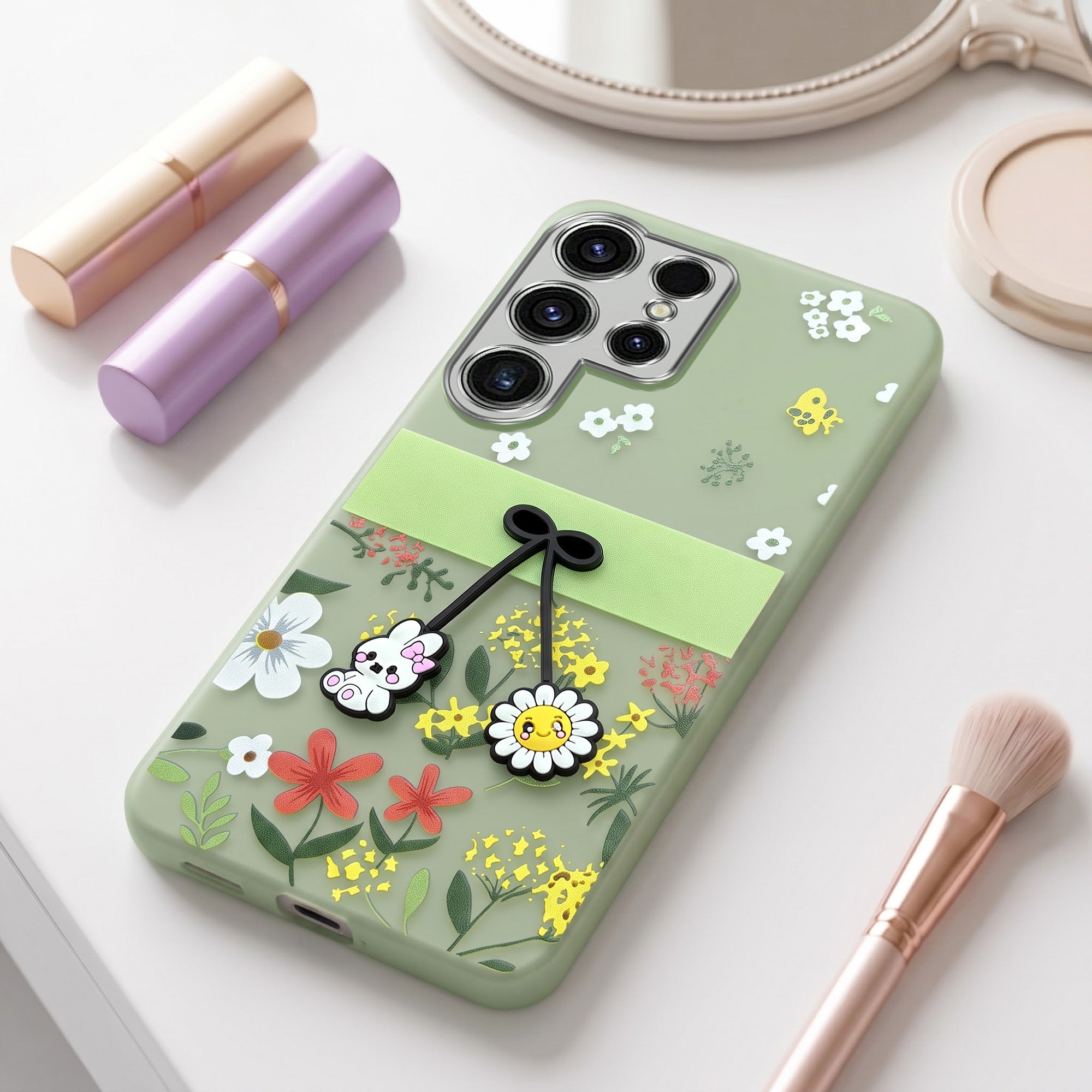 For Samsung Galaxy S23 Ultra Back Cover Case (3D Cute Cartoons | Hard Back Side Soft | Matte Premium Finish | HD Printing)