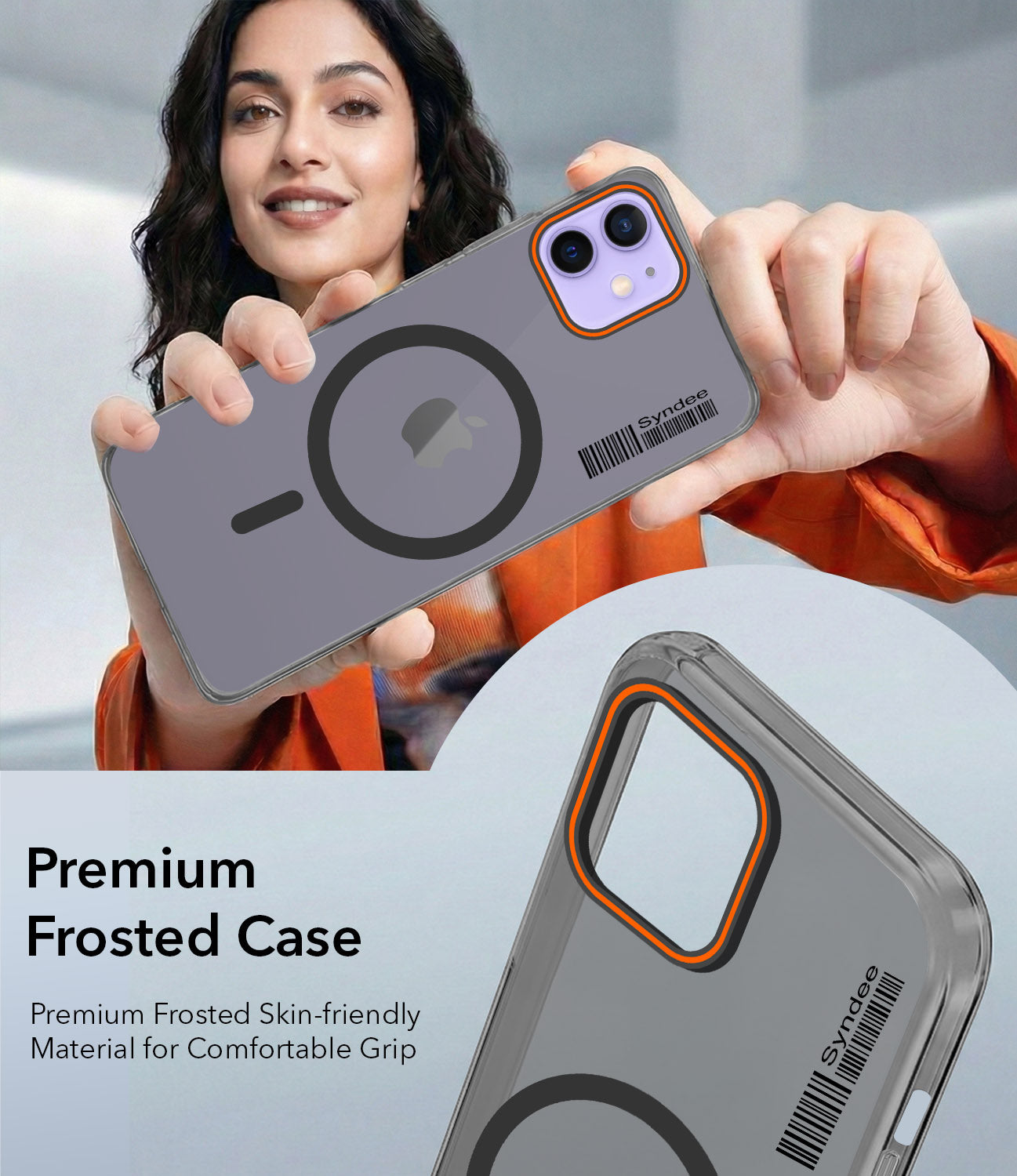For Apple iPhone 12 Back Cover Case (Soft Touch | Camera Bump Protection | MagSafe Compatible | Matte Finish)