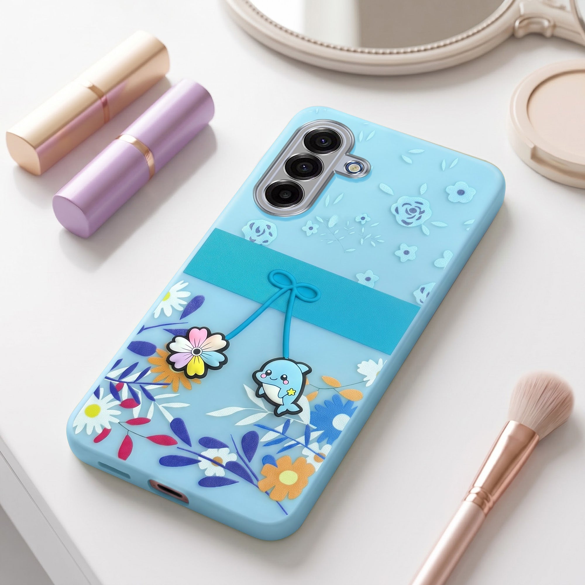For Samsung Galaxy A17 | Samsung F17 | Samsung M17 5G Back Cover Case (3D Cute Cartoons | Hard Back Side Soft | Matte Premium Finish | HD Printing)