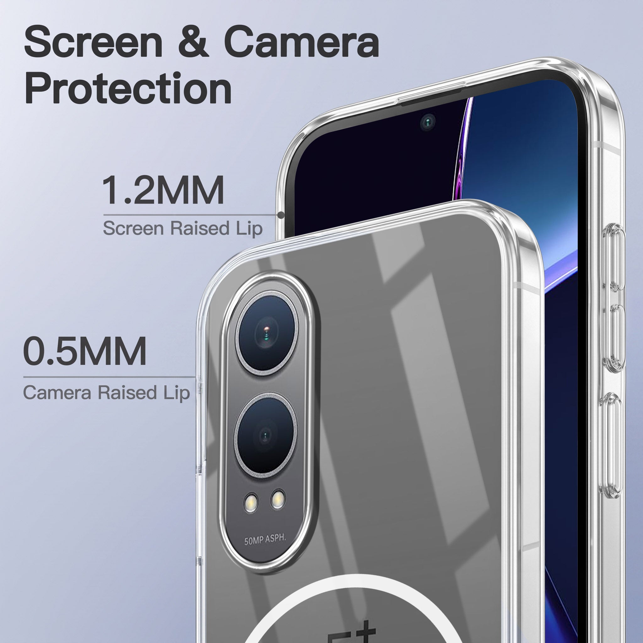 For OnePlus Nord CE 5G Back Case Cover Crystal Anti Yellow (Unbreakable PC | MagSafe Wireless Charging Support |Camera Protection Bump)