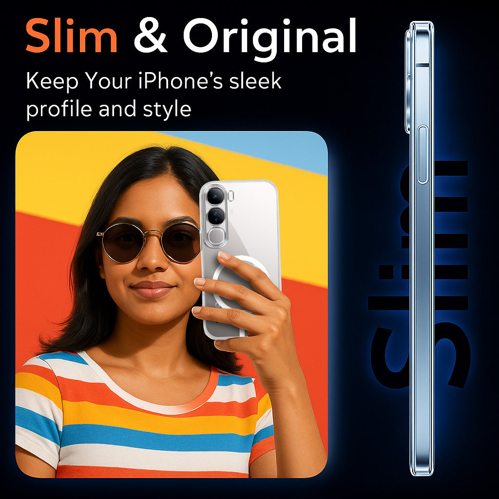 For Vivo Y300 Back Cover Case Lifetime Anti-Yellow MagSafe Compatible Clear (Sleek Hard Crystal | Shockproof and Camera Protection)