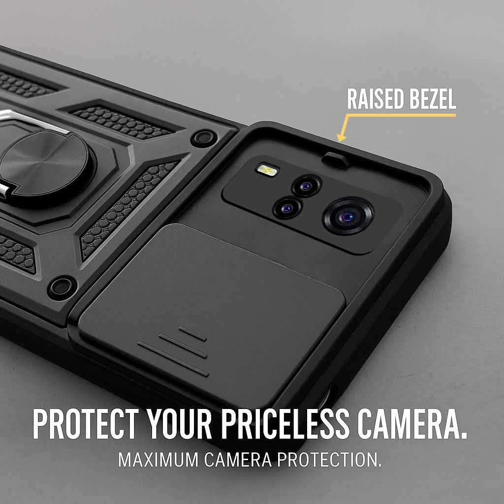 For Vivo Y31 (2021) Back Cover Case (Hybrid Dual Armor Polycarbonate)