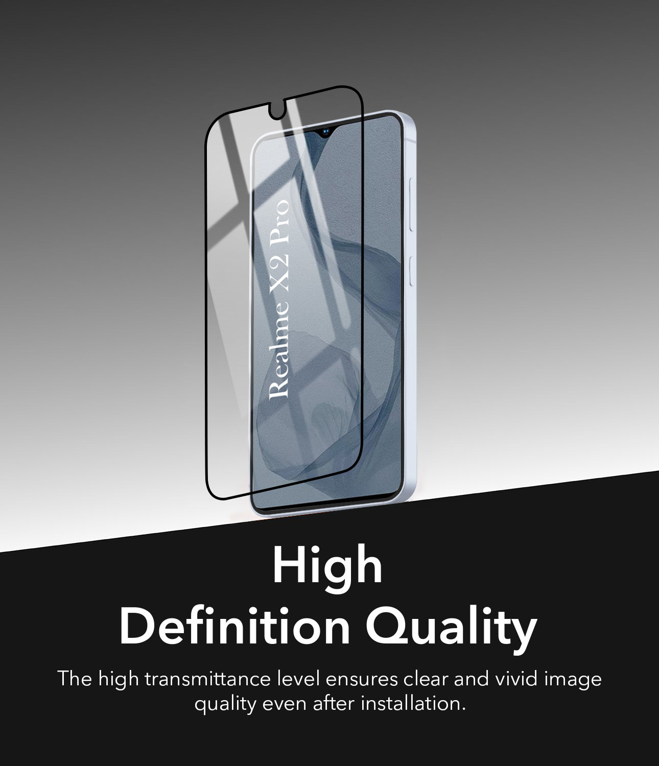 (Pack of 2) Tempered Glass For Realme X2 Pro Military-Grade Gorilla Screen Protector With Installation Kit | Shatterproof, Full Coverage, HD Clear, Scratch Resistant