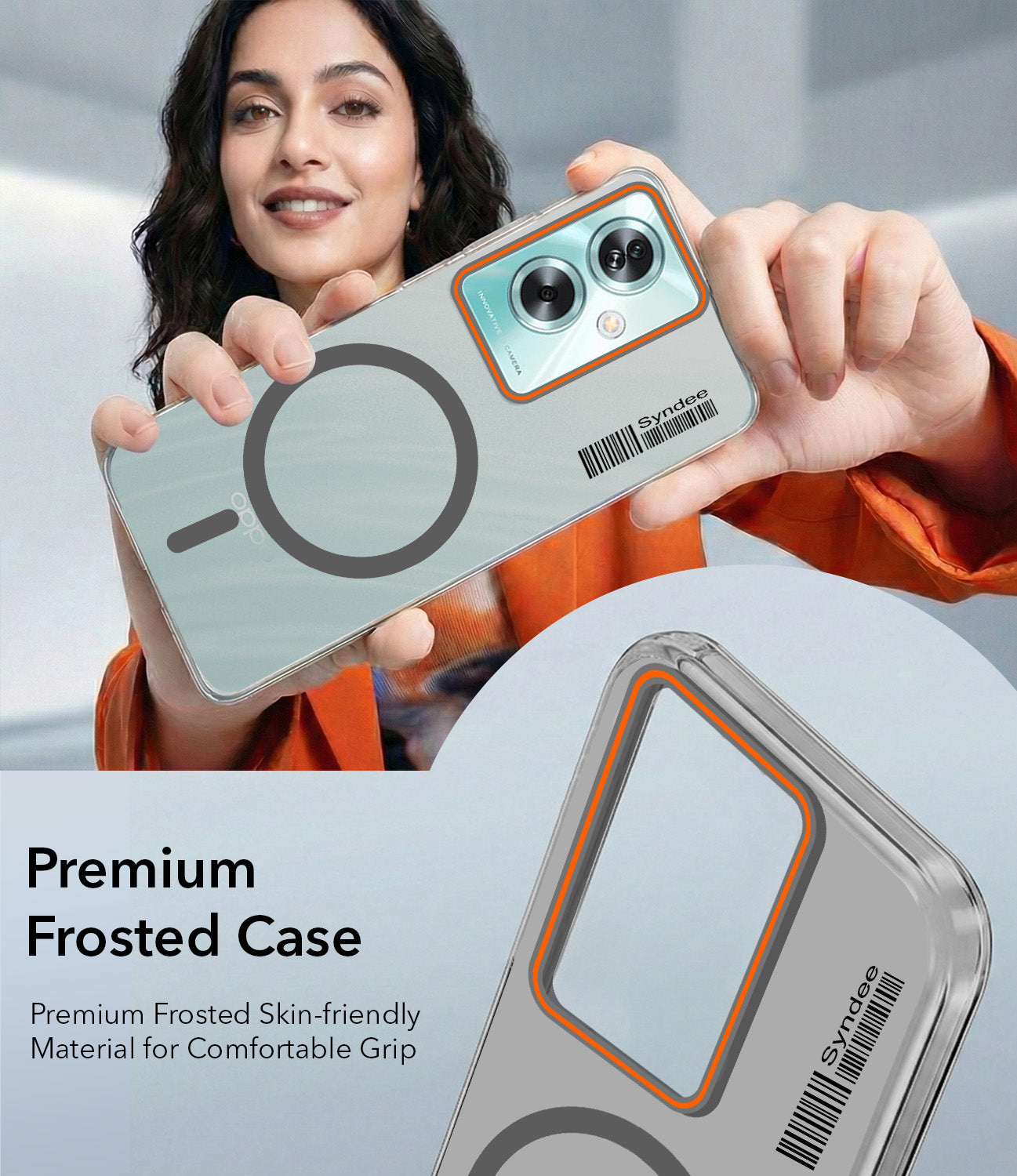 For Oppo A79 5G Back Cover Case (Soft Touch | Camera Bump Protection | MagSafe Compatible | Matte Finish)