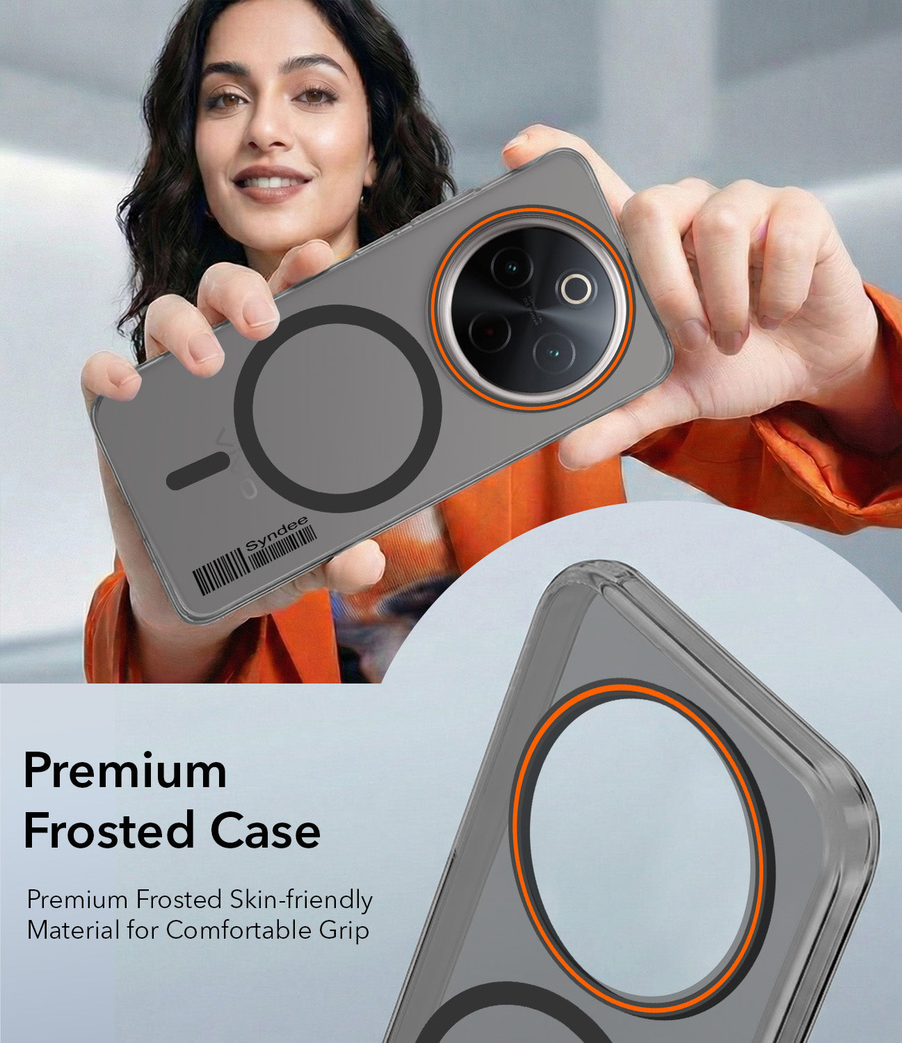 For Vivo T4 Back Cover Case (Soft Touch | Camera Bump Protection | MagSafe Compatible | Matte Finish)