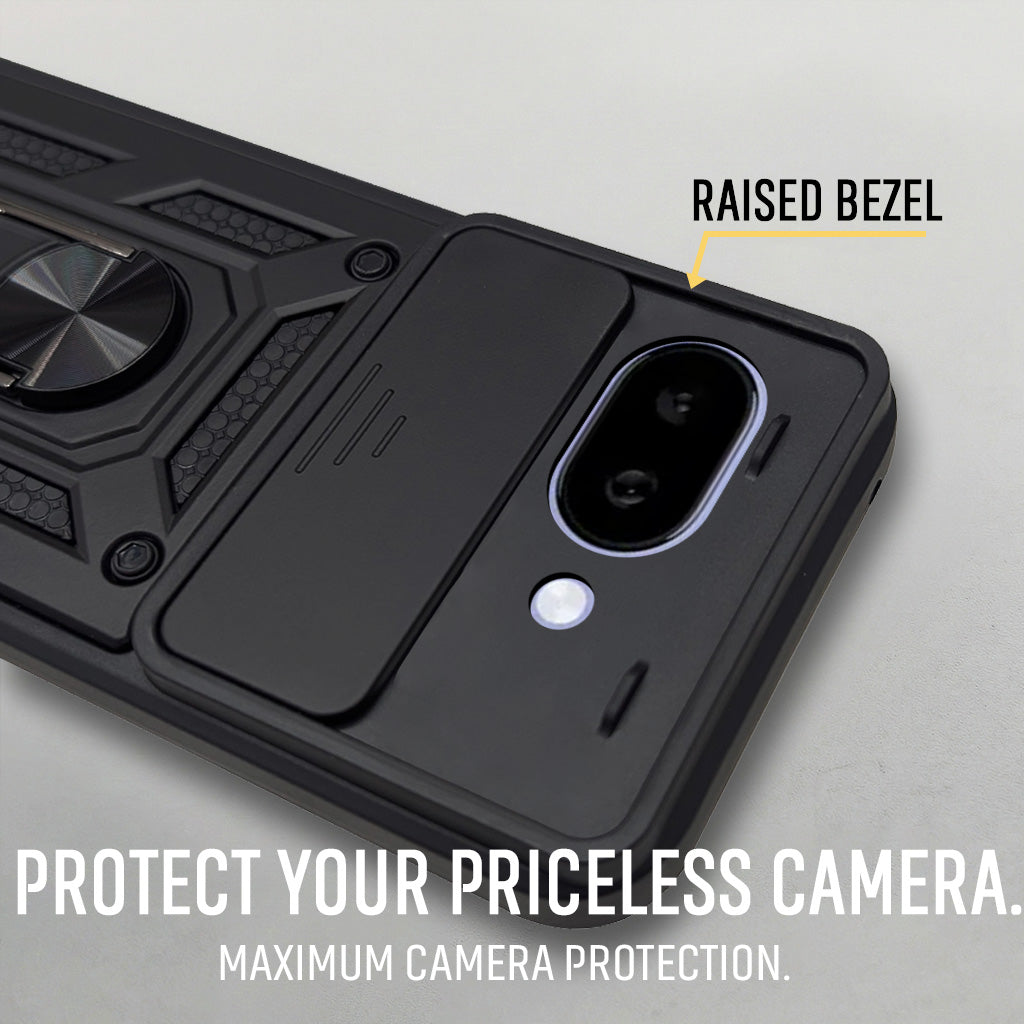 For Google Pixel 9A Back Cover Case (Hybrid Dual Armor Polycarbonate)