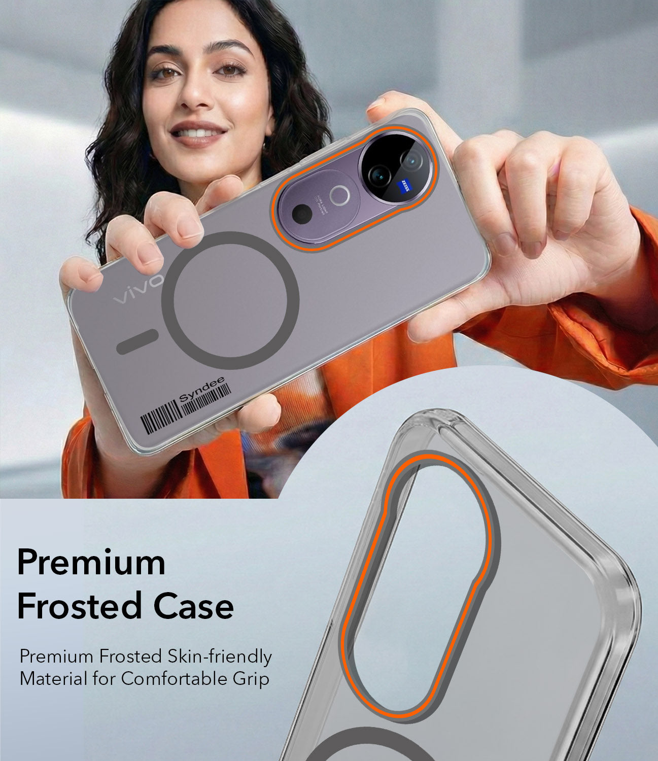 For Vivo V40 | Vivo V40 Pro 5G Back Cover Case (Soft Touch | Camera Bump Protection | MagSafe Compatible | Matte Finish)