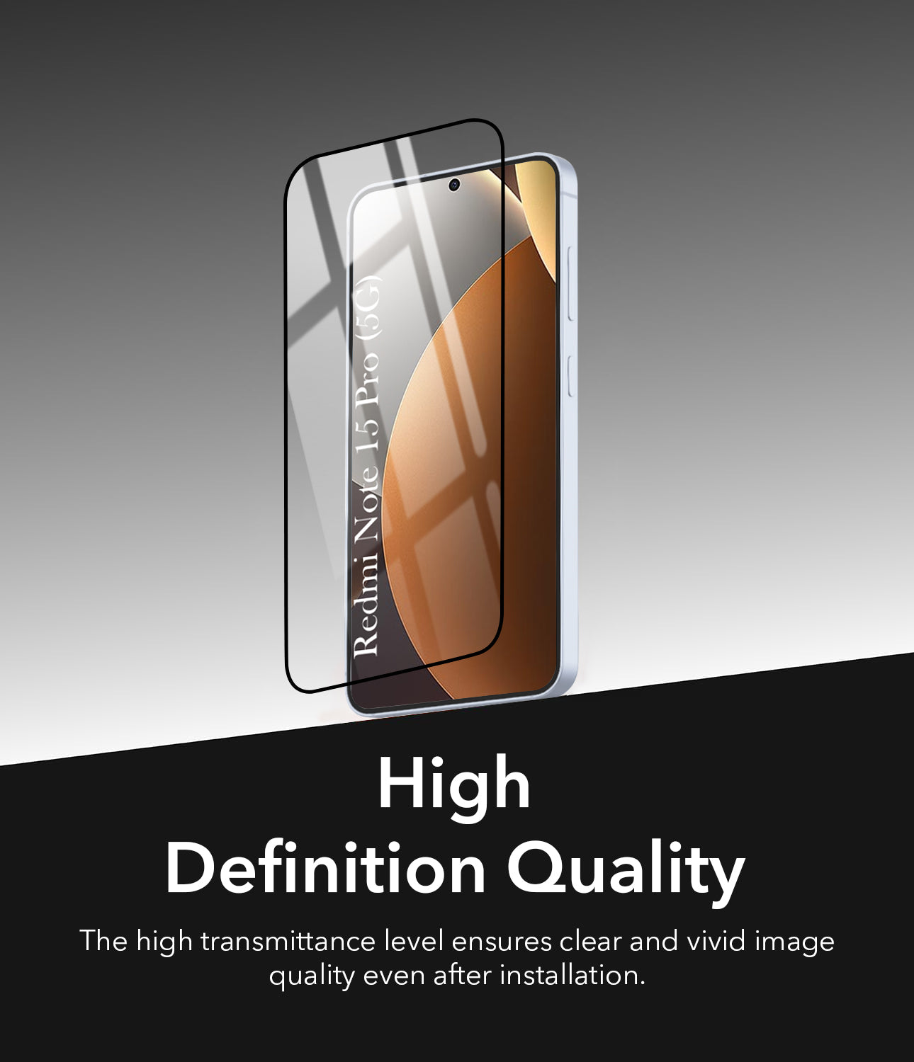 Tempered Glass For Xiaomi Redmi Note 15 Pro 5G Military-Grade Gorilla Screen Protector With Installation Kit | Shatterproof, Full Coverage, HD Clear, Scratch Resistant (Pack of 1)
