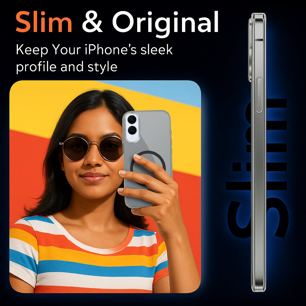 For Samsung Galaxy S25 Edge Back Cover Case Lifetime Anti-Yellow MagSafe Compatible Clear (Sleek Hard Crystal | Shockproof and Camera Protection)