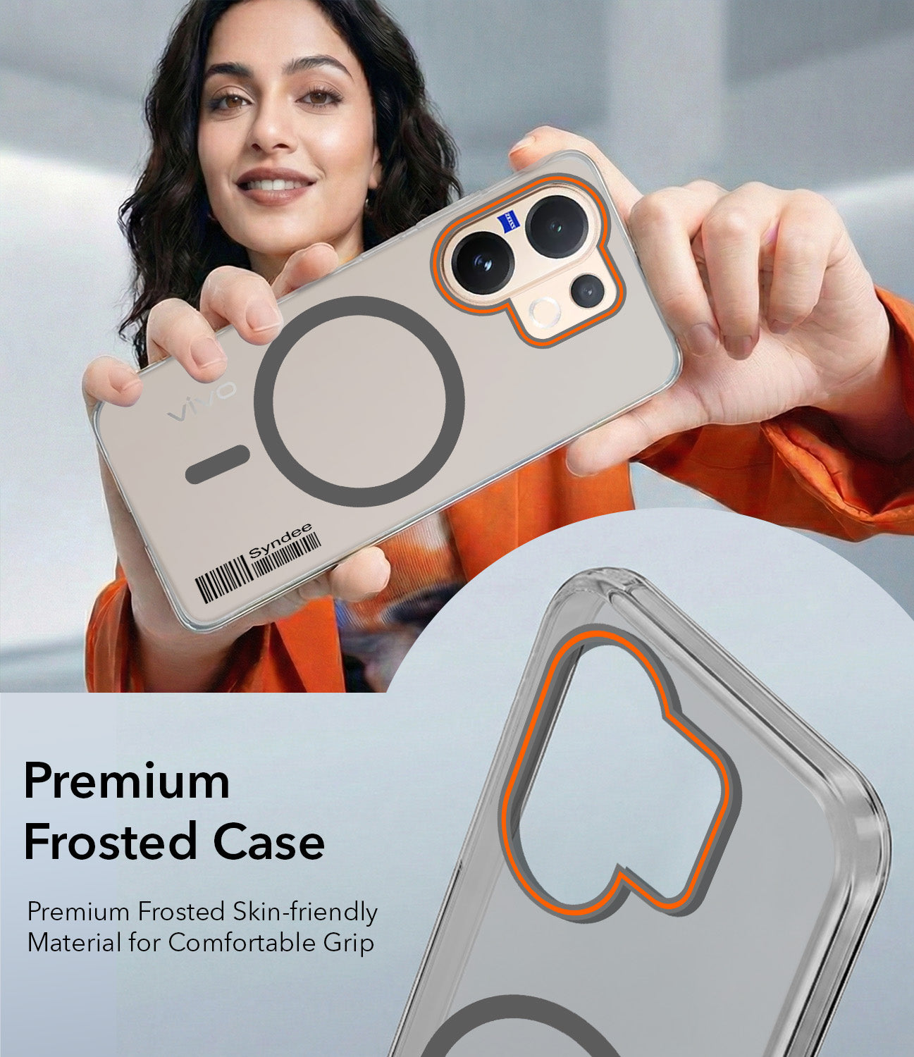 For Vivo V60 | Vivo T4 Pro Back Cover Case (Soft Touch | Camera Bump Protection | MagSafe Compatible | Matte Finish)