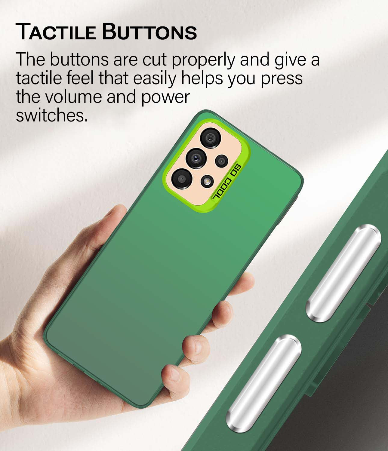 For Samsung Galaxy A33 5G Back Cover Case (Velvet Touch | Professional Glossy Finish | Camera Protection Bump)