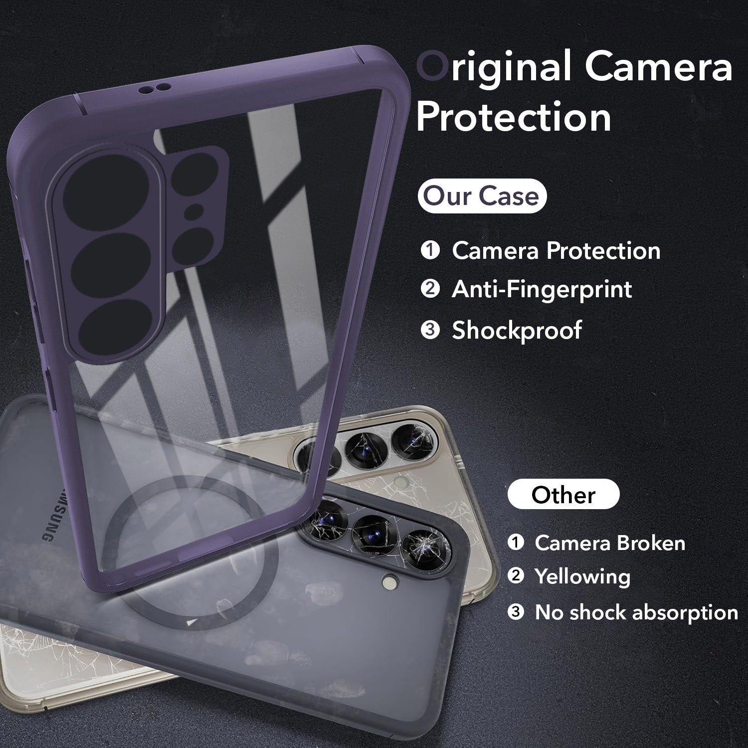 For Samsung Galaxy S26 Ultra Back Cover Case Ultra-Hybrid (Lifetime Anti Yellow | Anti Scratch | Crystal Clear Shockproof)