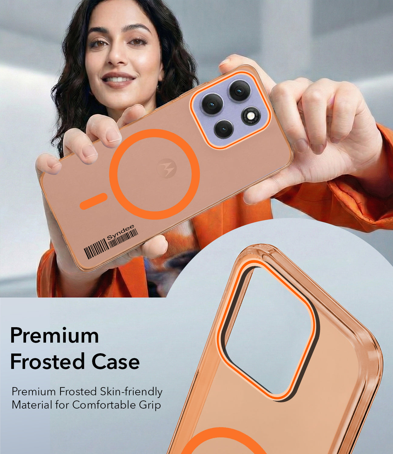 For Motorola Moto G86 Power Back Cover Case (Soft Touch | Camera Bump Protection | MagSafe Compatible | Matte Finish)